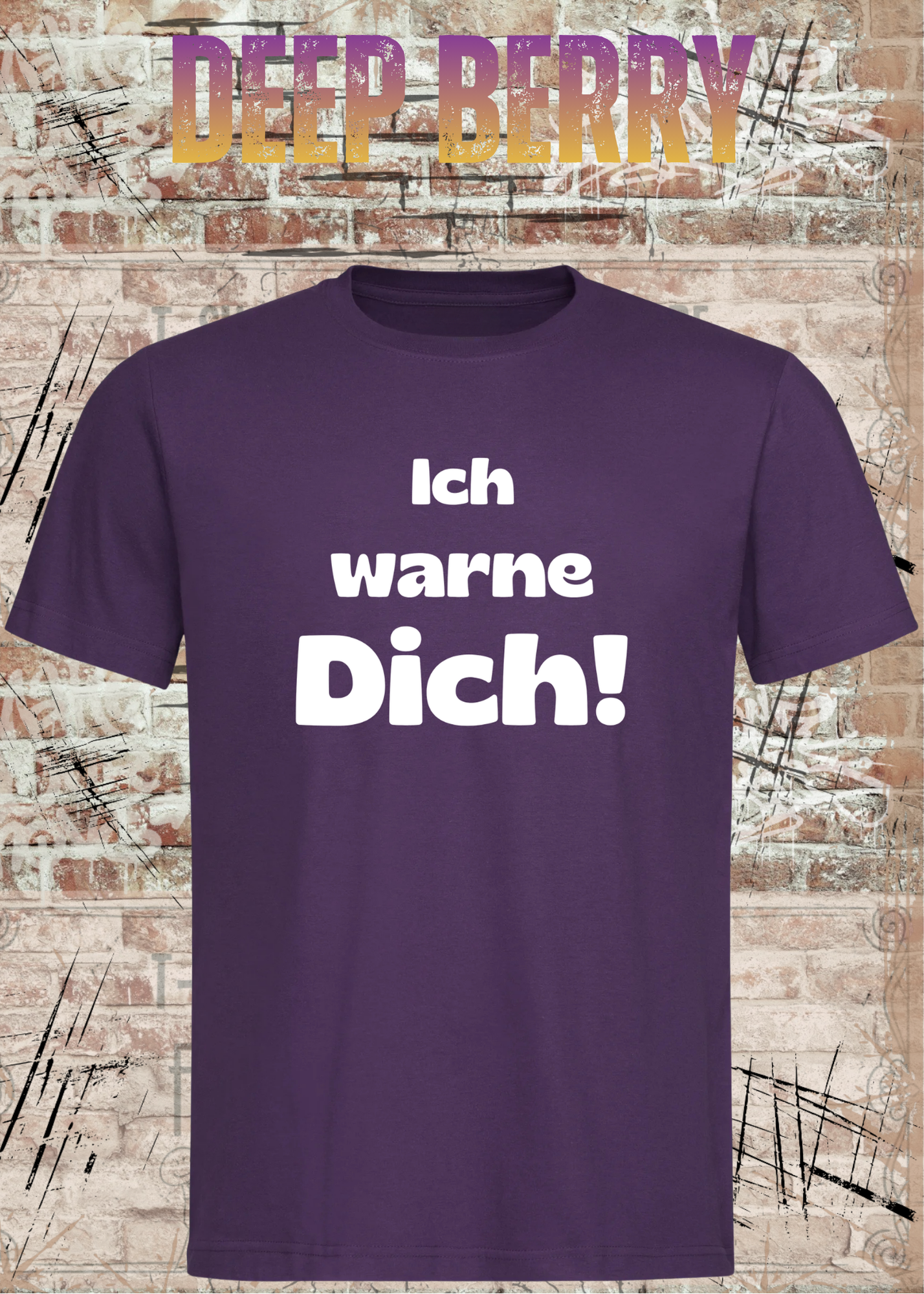 Ich warne Dich! Lustiges Spruch T-Shirt | Witziges Unisex Humor Shirt für Damen & Herren