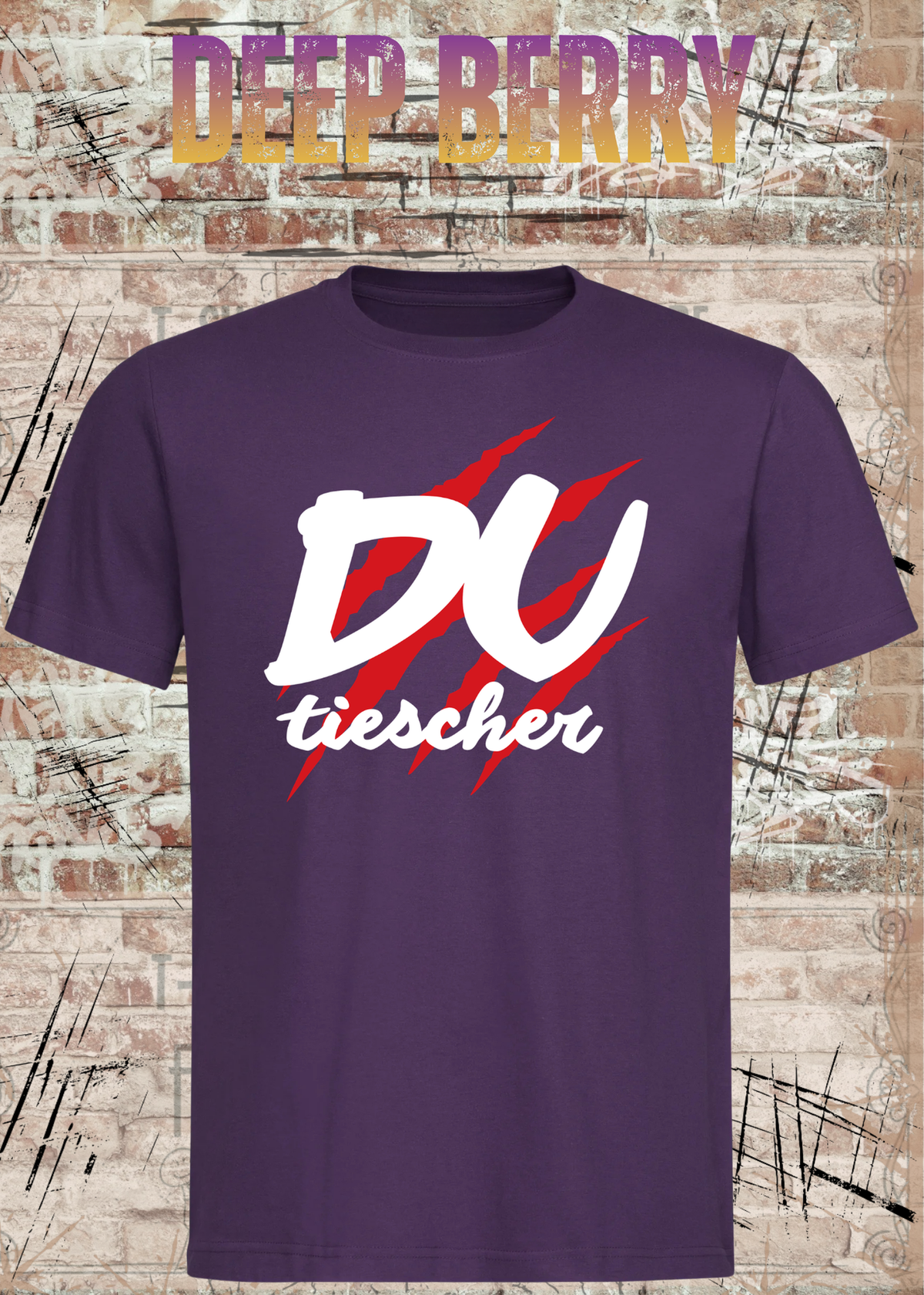 Du Tiescher – Freches Dialekt T-Shirt | Rockiges Statement Shirt | FunnyZoom