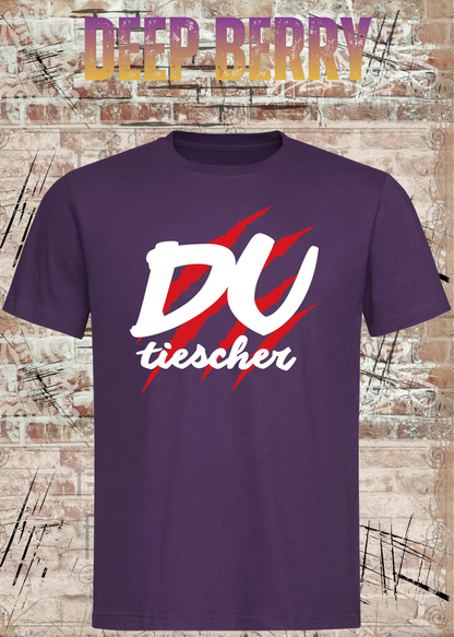 Du Tiescher – Freches Dialekt T-Shirt | Rockiges Statement Shirt | FunnyZoom