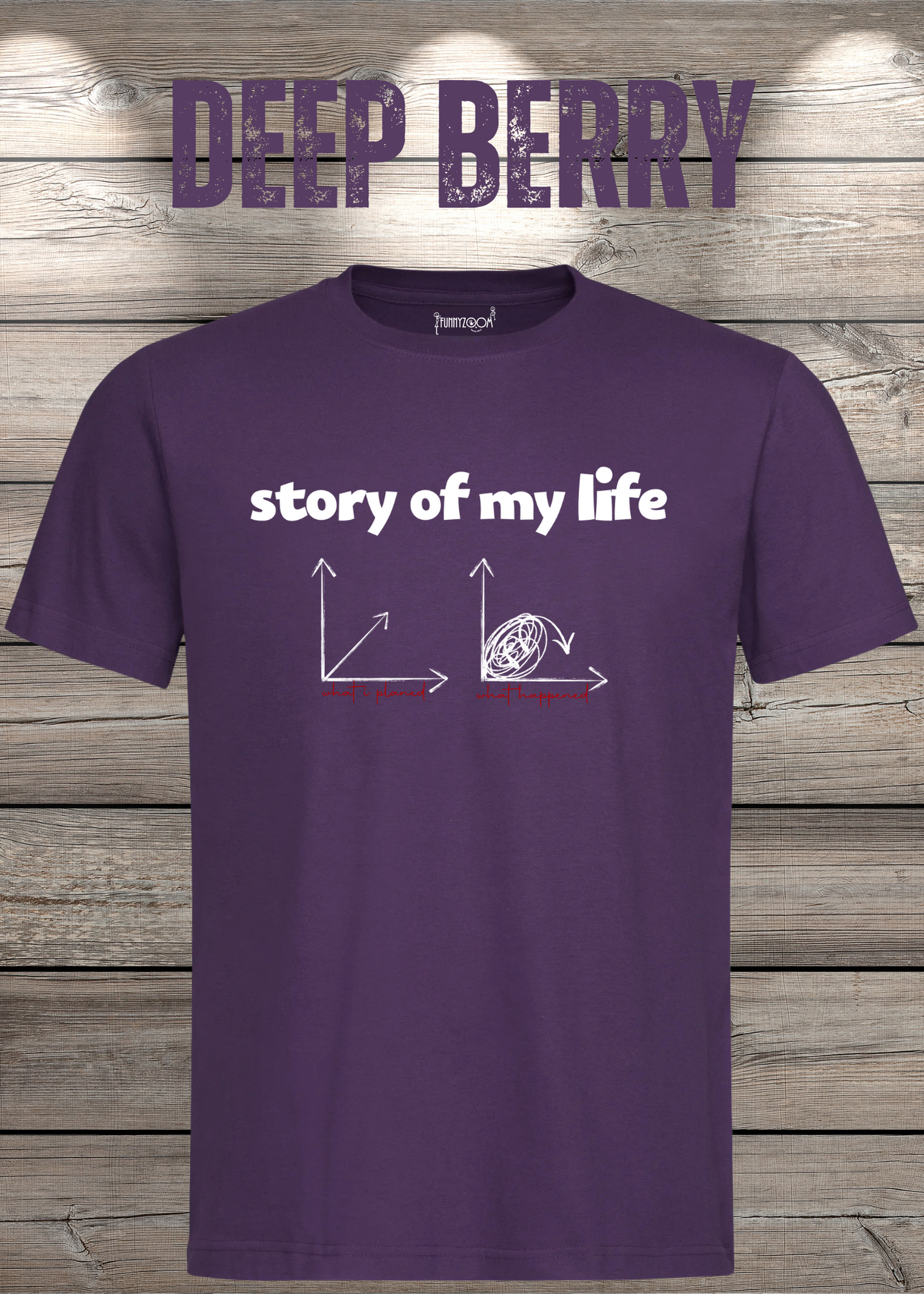 T-Shirt Story of my life Witziges T-Shirt mit Diagramm Geschenkidee Unisex