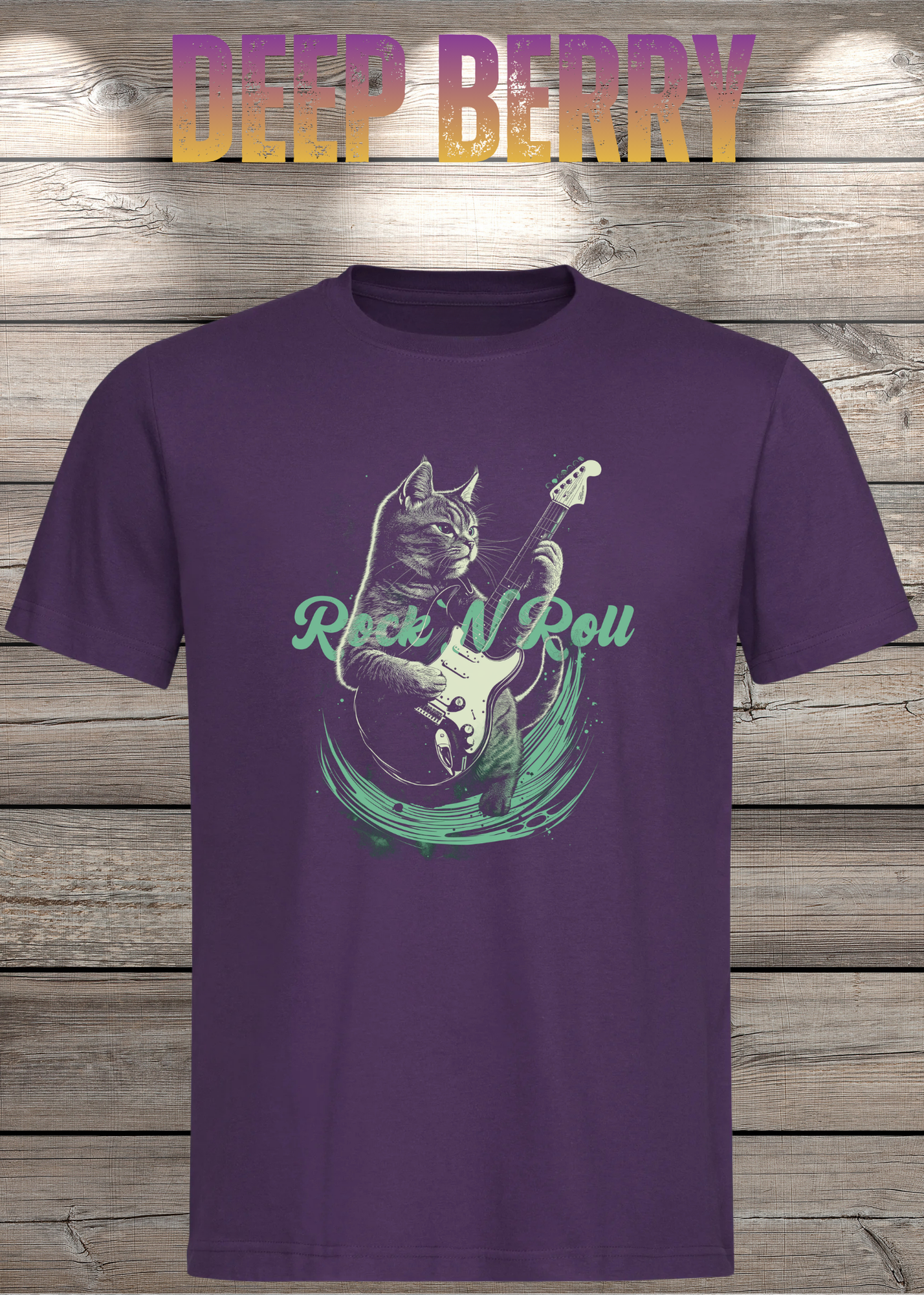 Katzenrocker - Rock n Roll Unisex T-Shirt für Musikliebhaber
