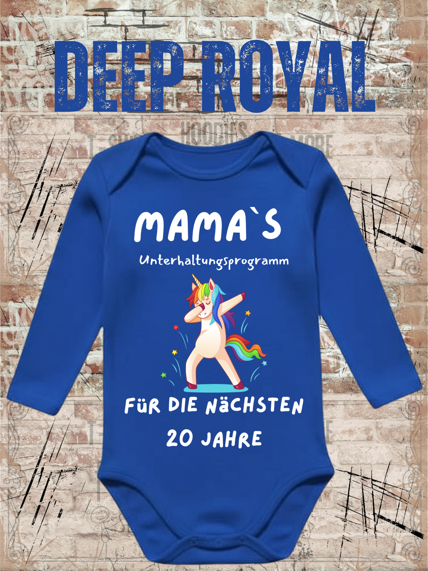 Baby Body 'Mamas Unterhaltungsprogramm' - Lustiger Babybody als Geschenk zur Geburt