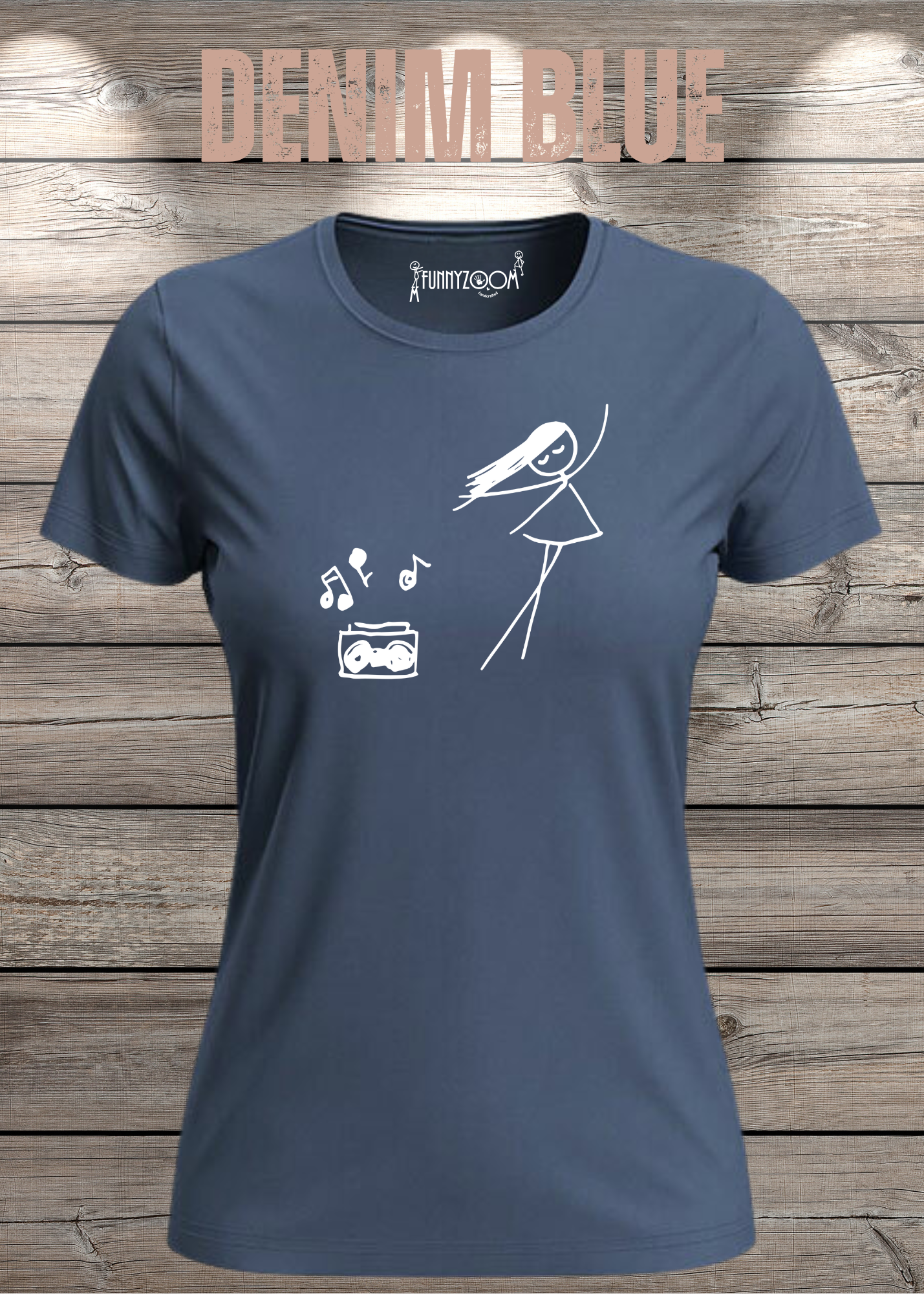Damen T-Shirt Music for Life - T-Shirt Geschenkidee, lustiges T-Shirt, T-Shirt Musik, witziges T-Shirt, Freizeit T-Shirt Musik