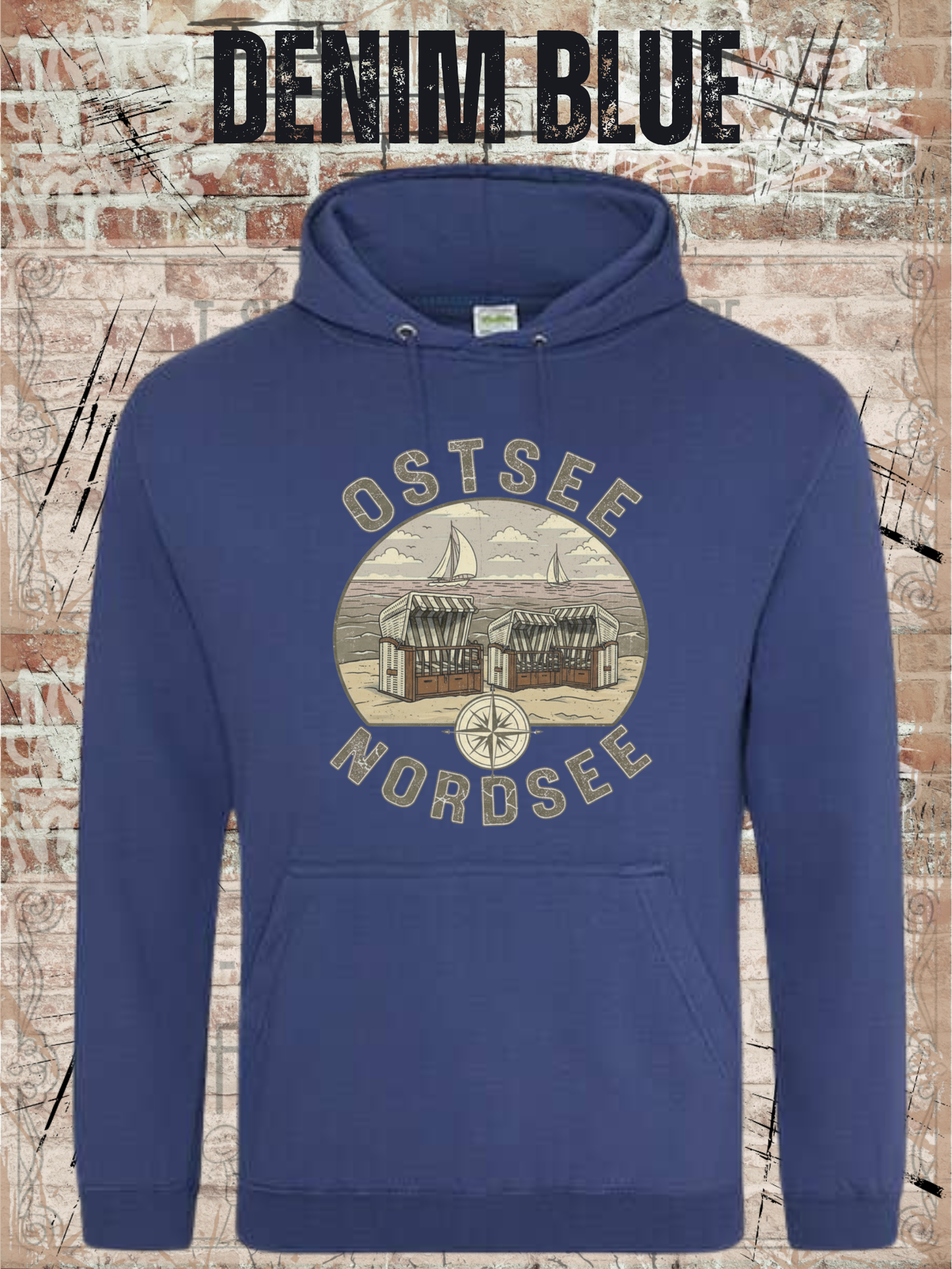 Unisex Hoodie Ostsee & Nordsee - Deine Liebe zur Küste