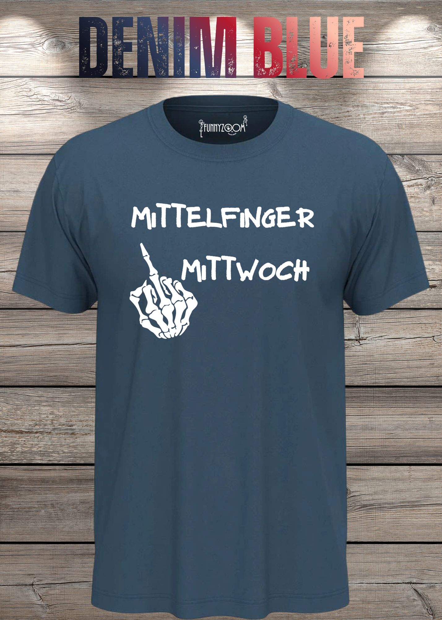 T-Shirt Mittelfinger Mittwoch Lustige Sprüche Geschenkidee Geburtstag Freizeit Unisex viele Farben