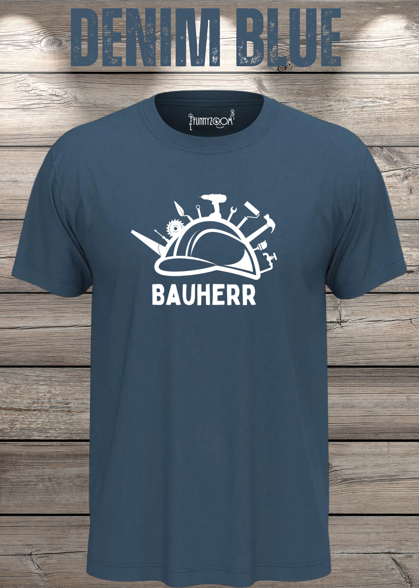 Herren T-Shirt Bauherr Geschenkidee für Hausbesitzer Witziges T-Shirt mit Spruch Lustiges Freizeit T-Shirt Haus bauen