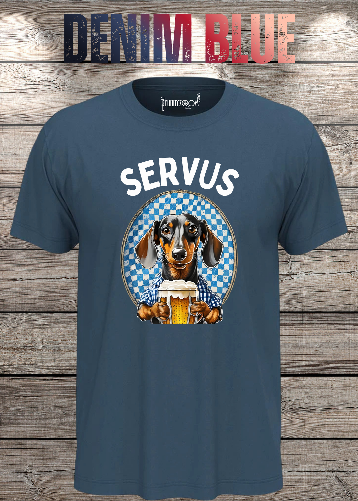 Servus Dackel Bayern Bier T-Shirt - Witzige Geschenkidee Unisex