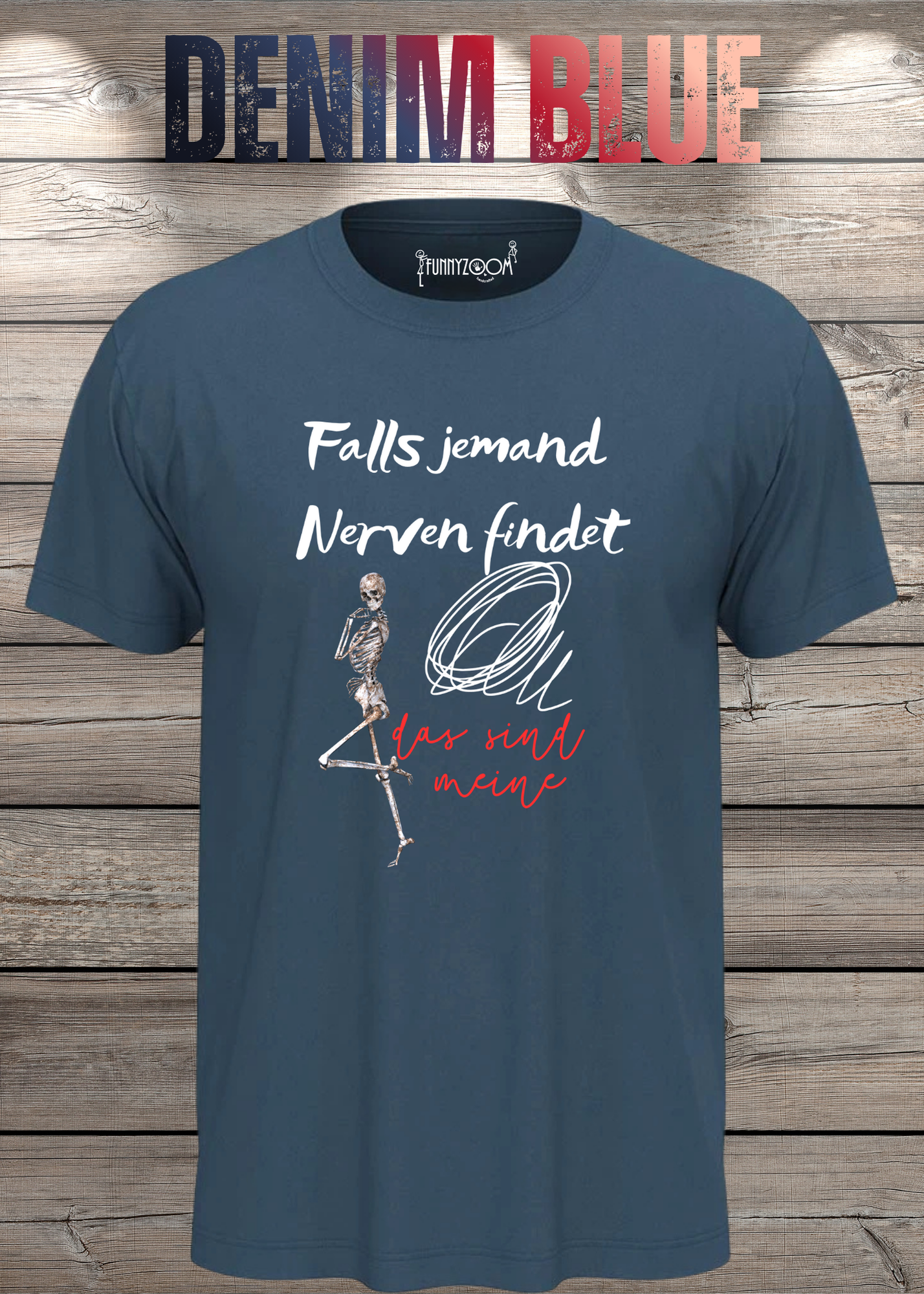 T-Shirt 'Falls jemand Nerven findet das sind meine' - Witziges Geschenk Unisex