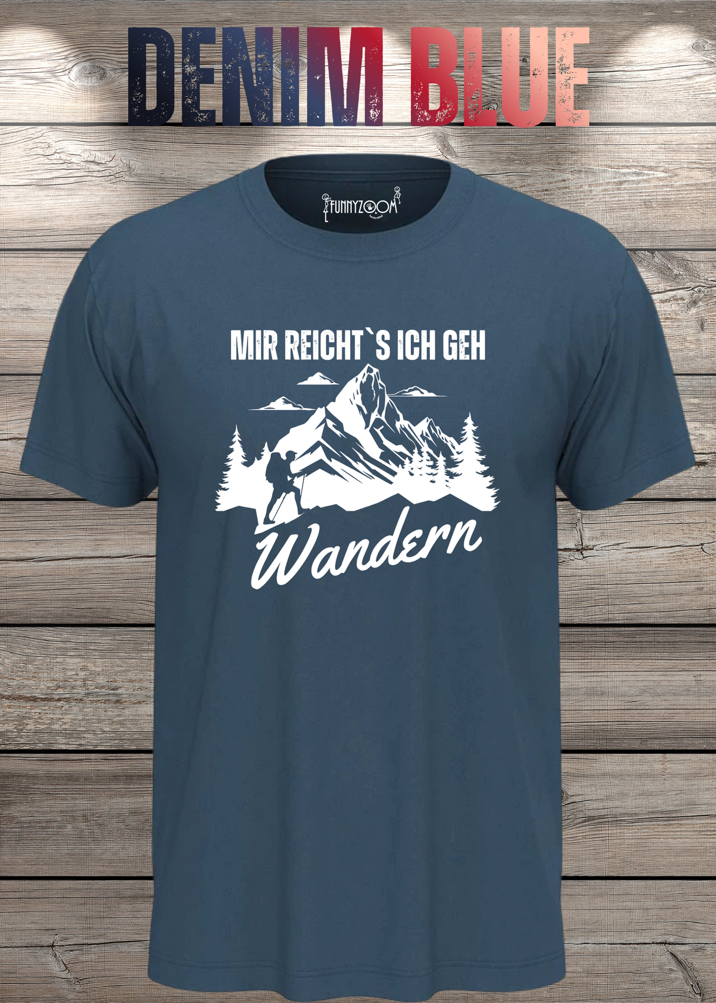 T-Shirt 'Mir reichts ich geh wandern!' - Witziges Wanderer Geschenk Unisex