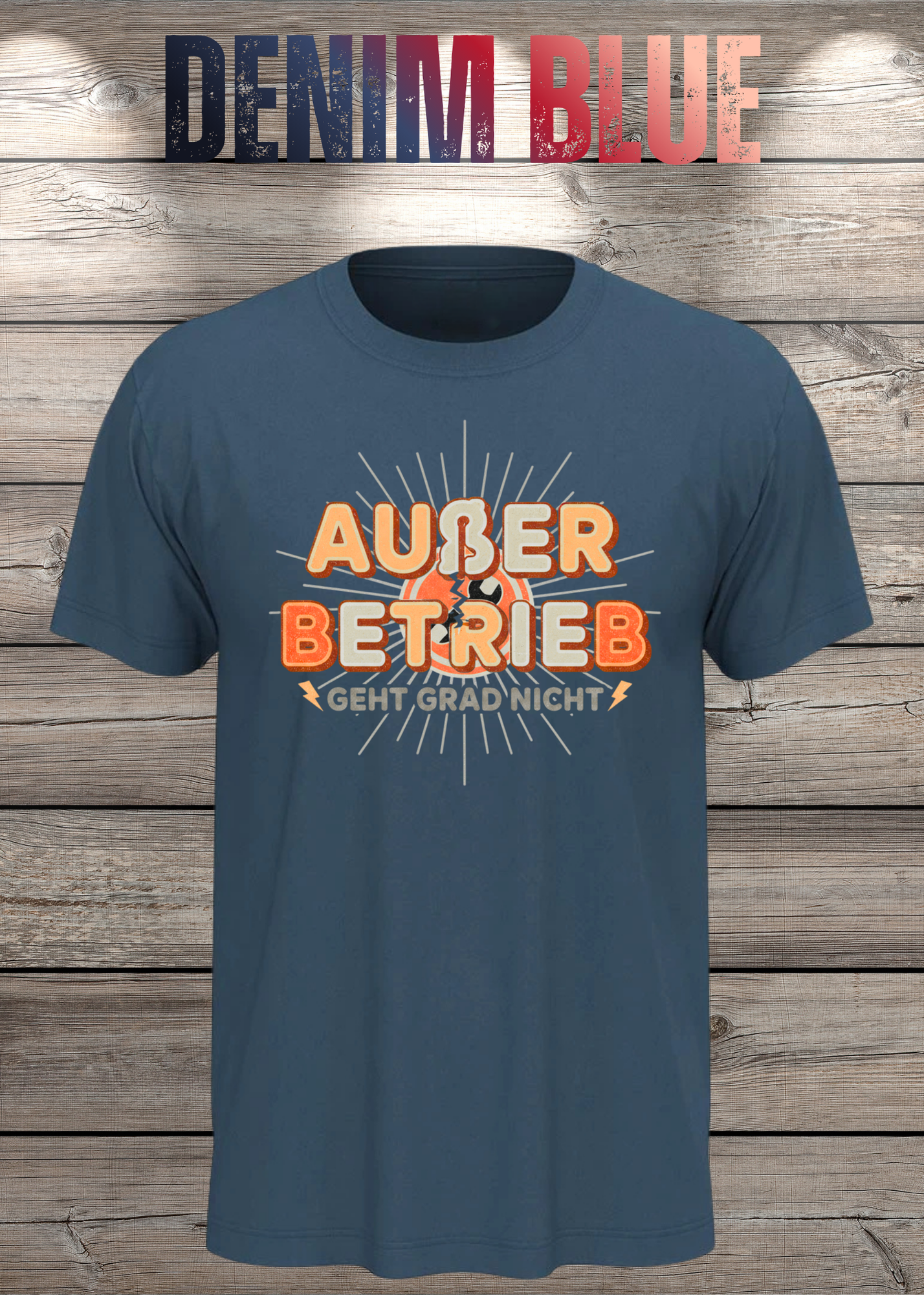 T-Shirt 'Außer Betrieb' - Witziges Spruch-Shirt für Ruhesuchende