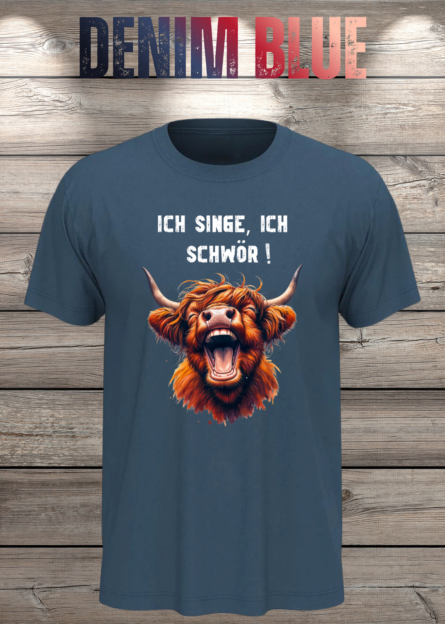 Highland Kuh Unisex T-Shirt - Ich singe, ich schwör! (Spoiler: Sie schreit!)