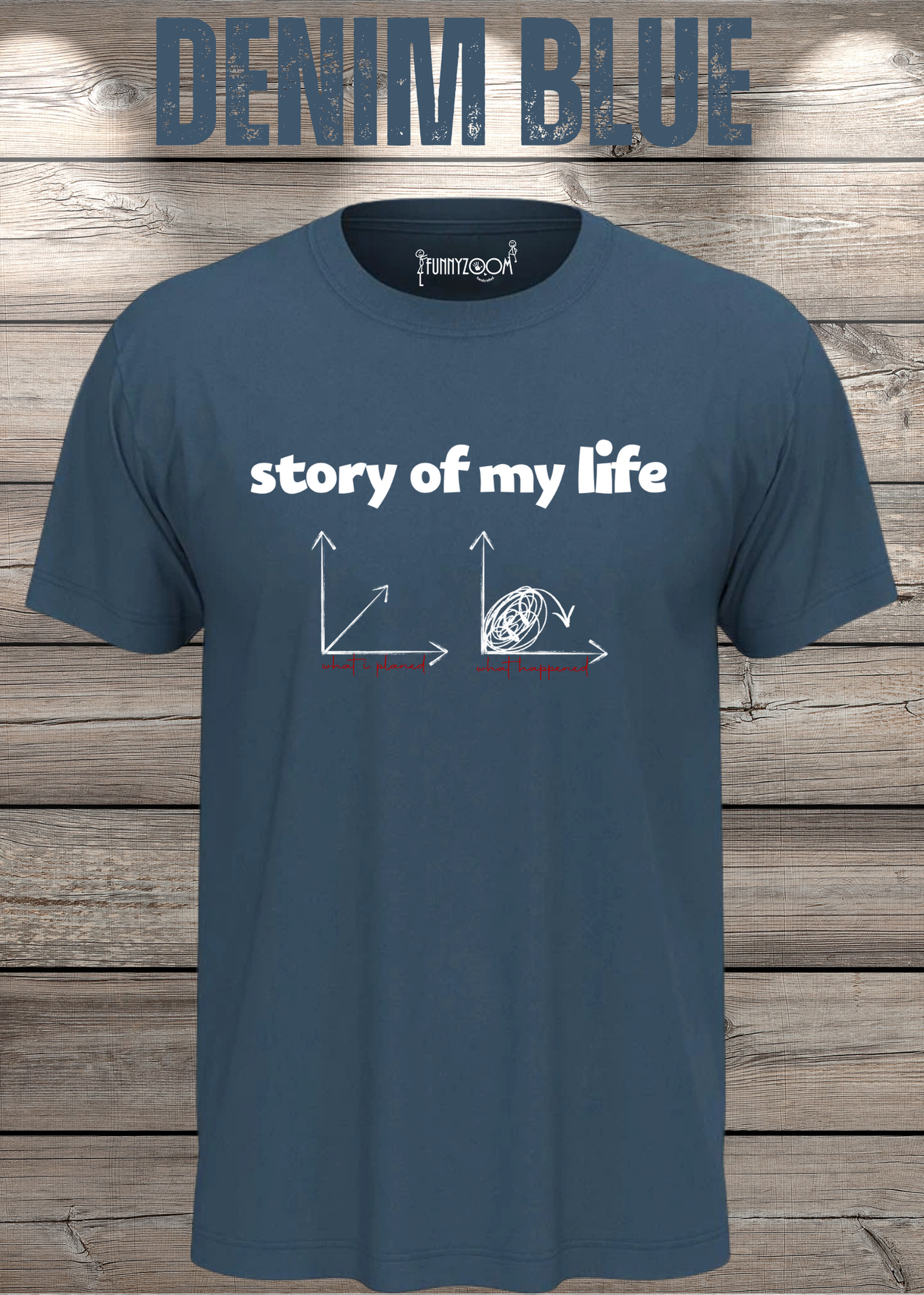 T-Shirt Story of my life Witziges T-Shirt mit Diagramm Geschenkidee Unisex