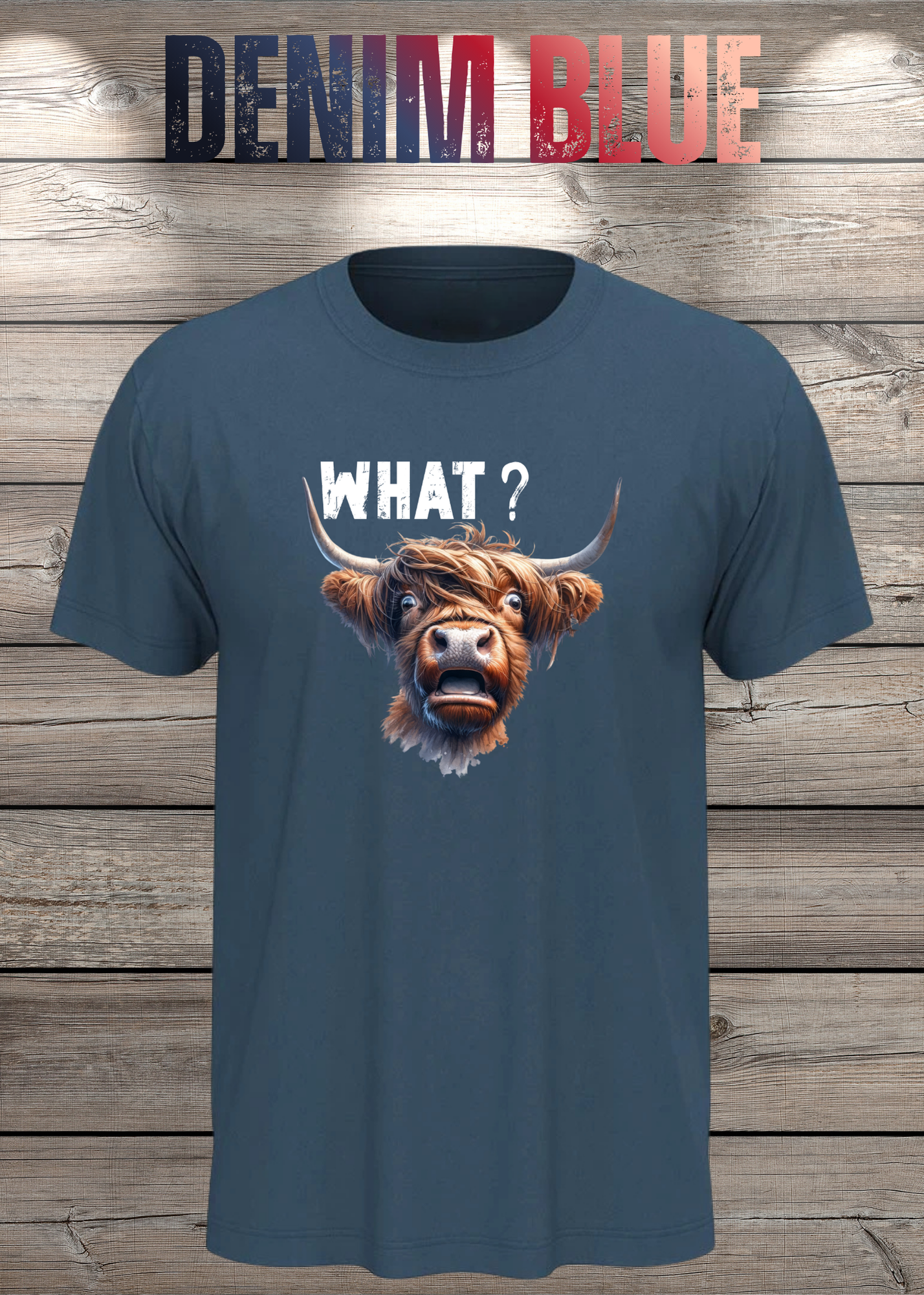 What?! Highland Kuh Unisex T-Shirt - Verwirrt aber Süß!