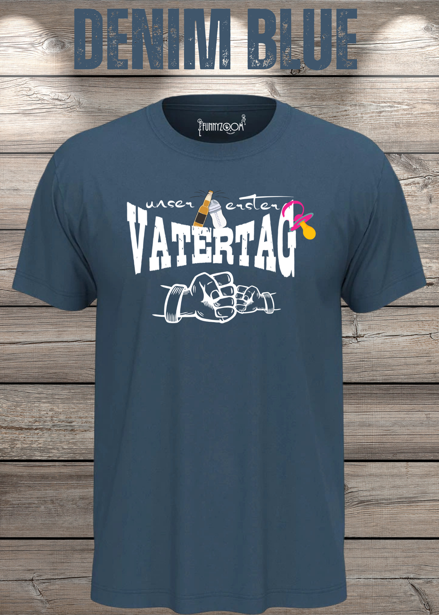 Herren T-Shirt für Papas mit Mädels Unser erster Vatertag Partnerschirt Vater Tochter T-Shirt Geschenkidee Witziges Papa T-Shirt