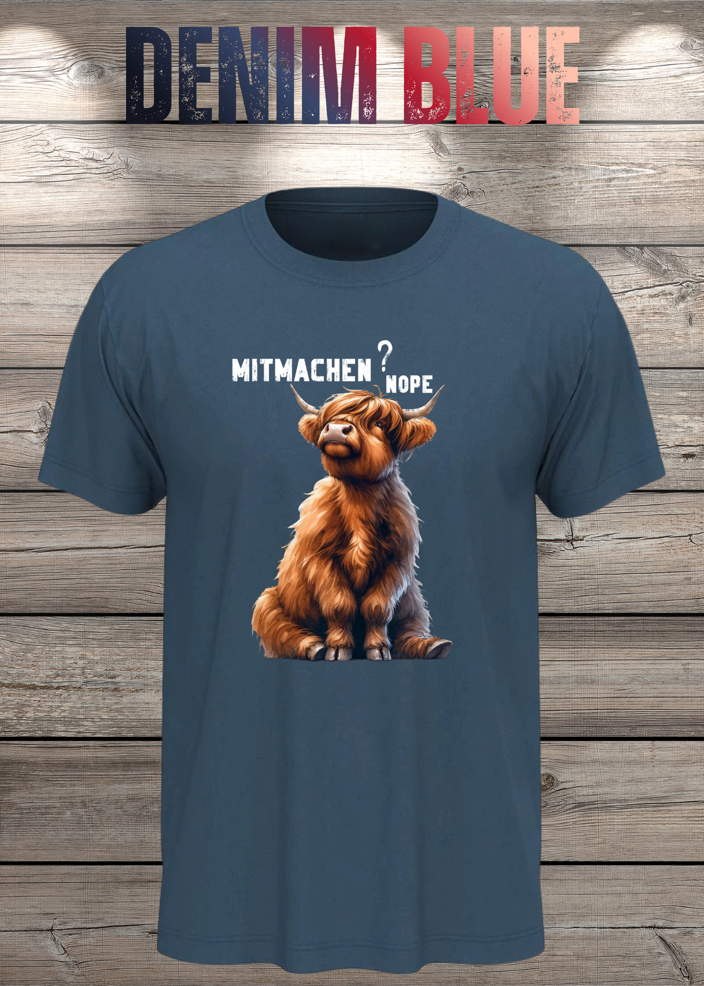 Highland Kuh Unisex T-Shirt Mitmachen? Nope