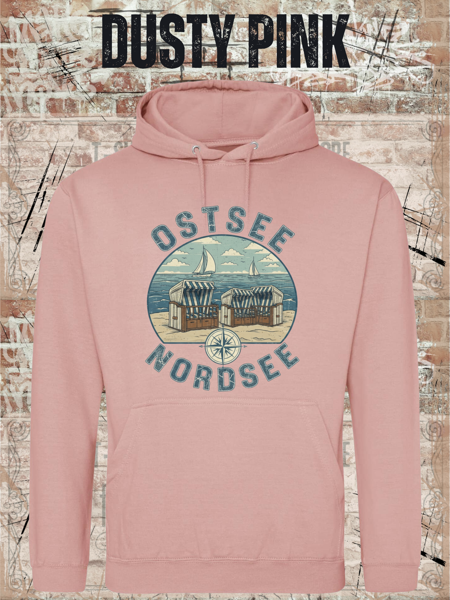 Unisex Hoodie Ostsee & Nordsee - Deine Liebe zur Küste