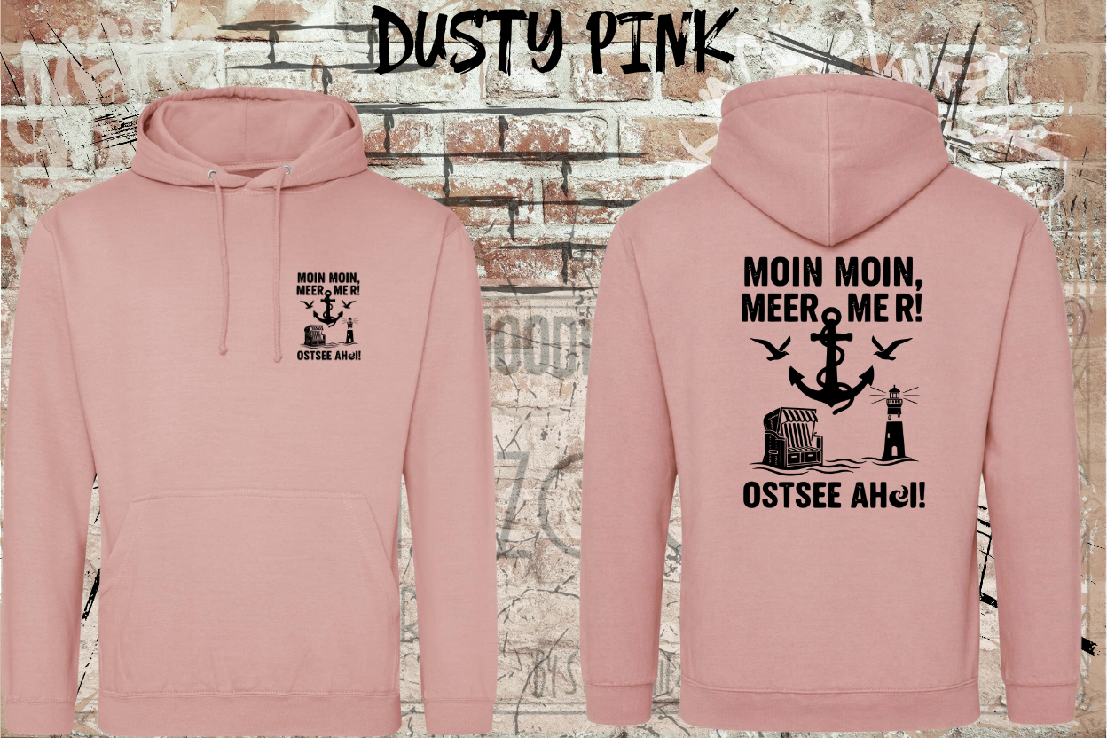 Unisex Hoodie Moin Moin - Meer Ostsee Ahoi Maritime Küste