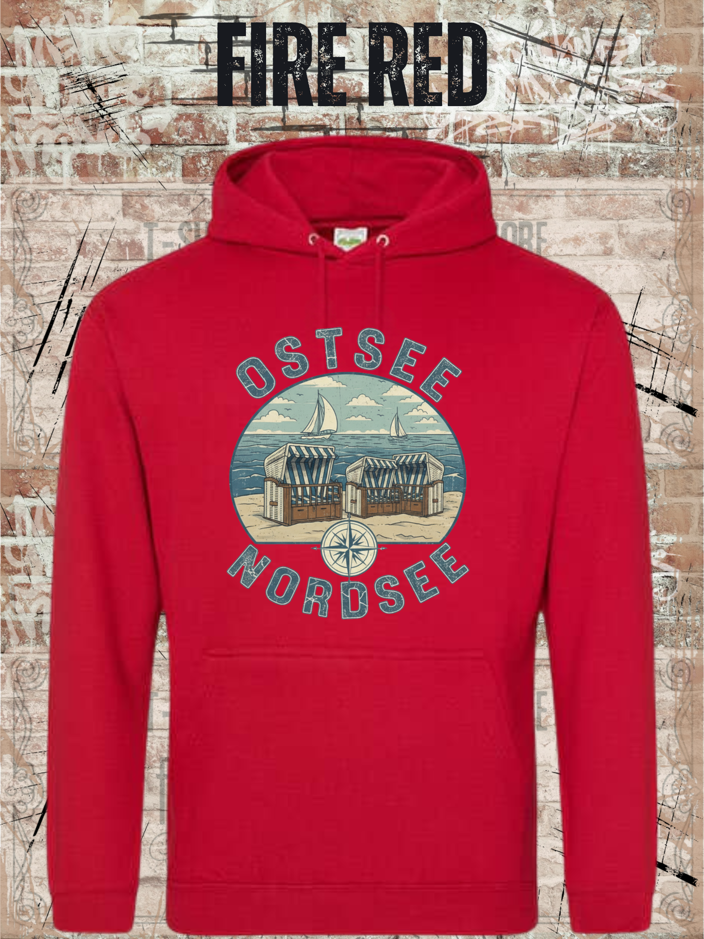 Unisex Hoodie Ostsee & Nordsee - Deine Liebe zur Küste