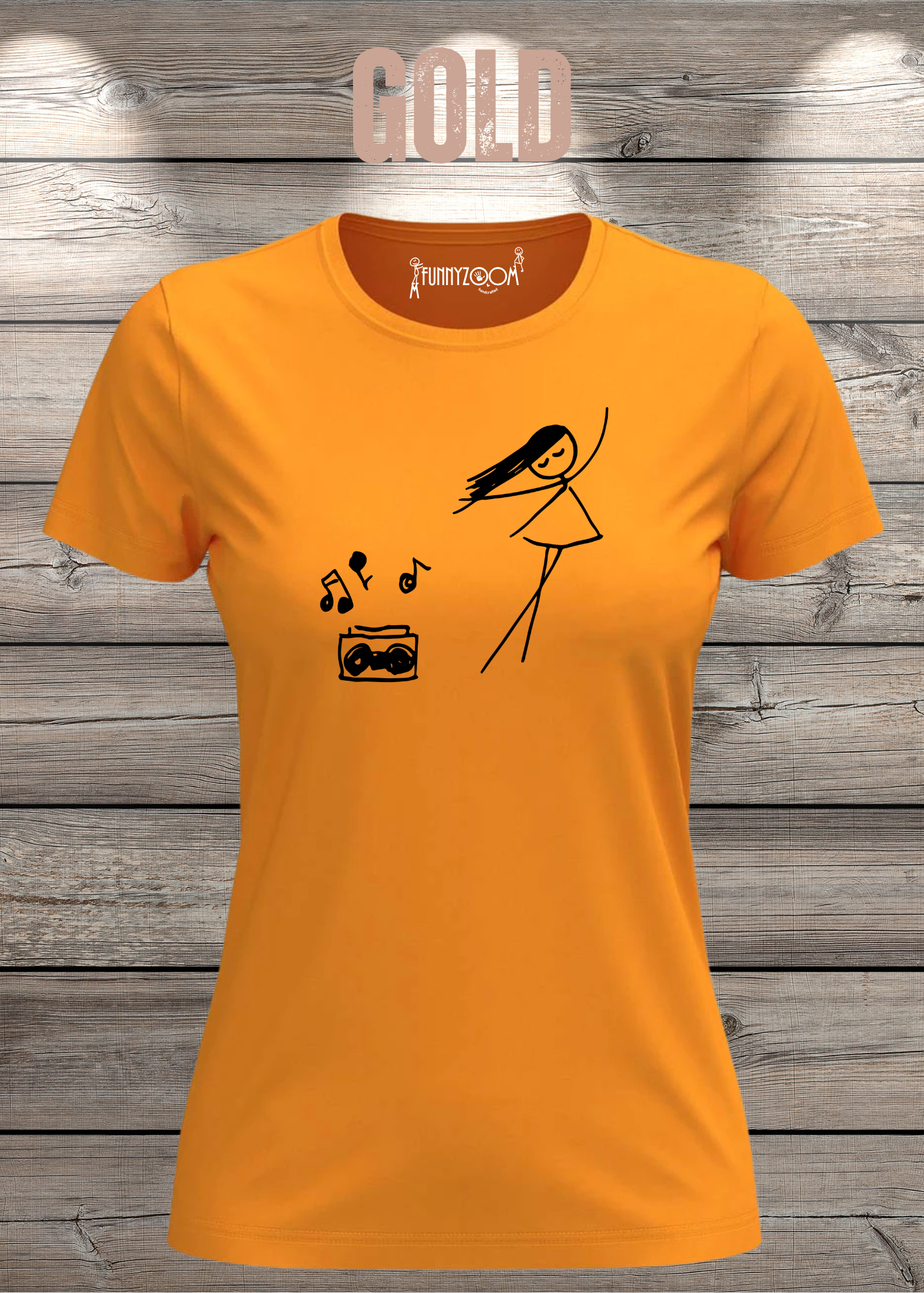 Damen T-Shirt Music for Life - T-Shirt Geschenkidee, lustiges T-Shirt, T-Shirt Musik, witziges T-Shirt, Freizeit T-Shirt Musik