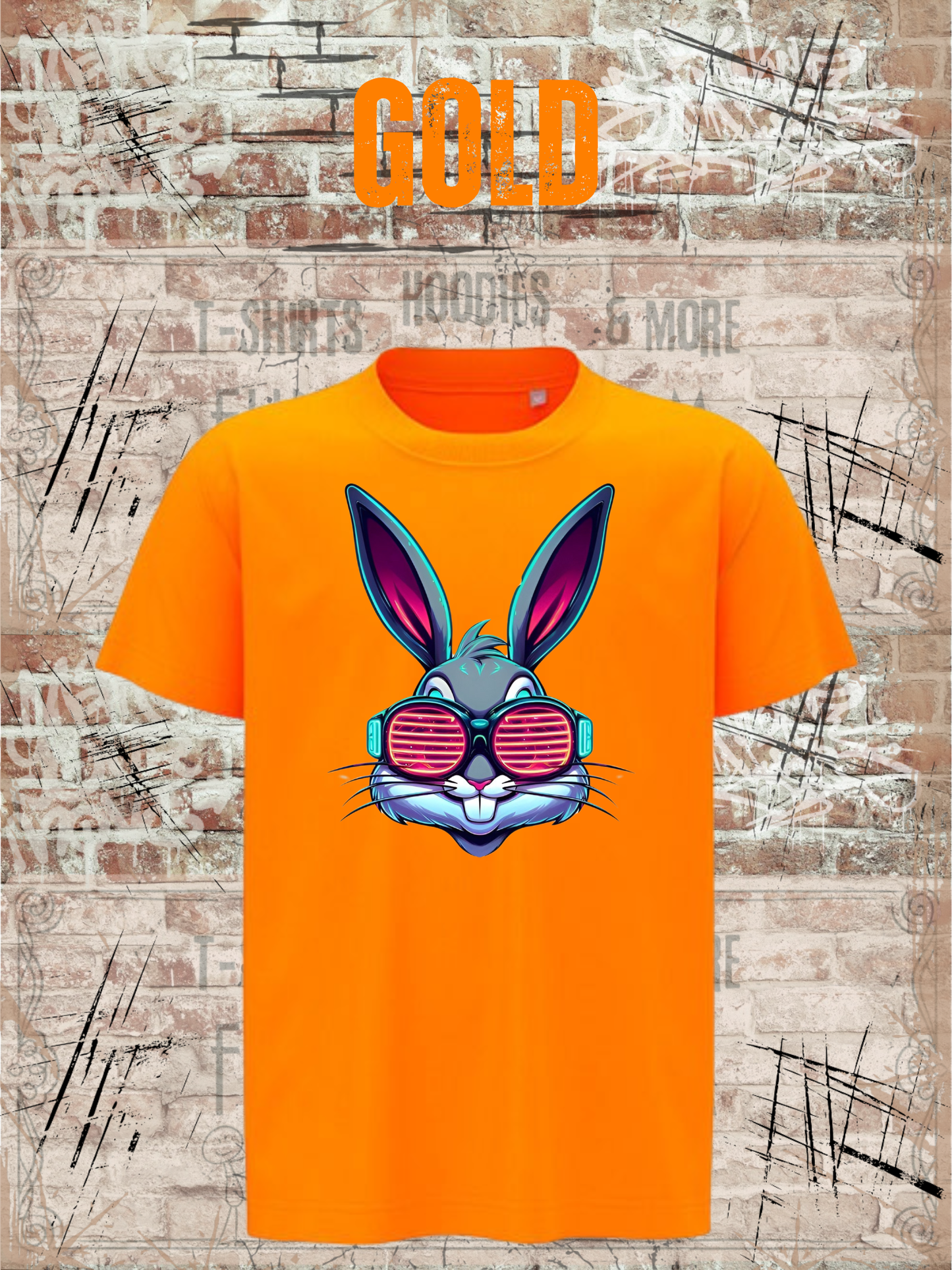 Cooles Bunny Kinder T-Shirt Witziges Kids T-Shirt Geschenkidee