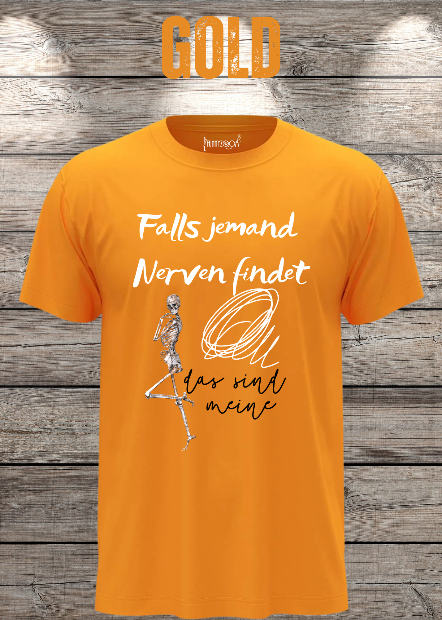 T-Shirt 'Falls jemand Nerven findet das sind meine' - Witziges Geschenk Unisex