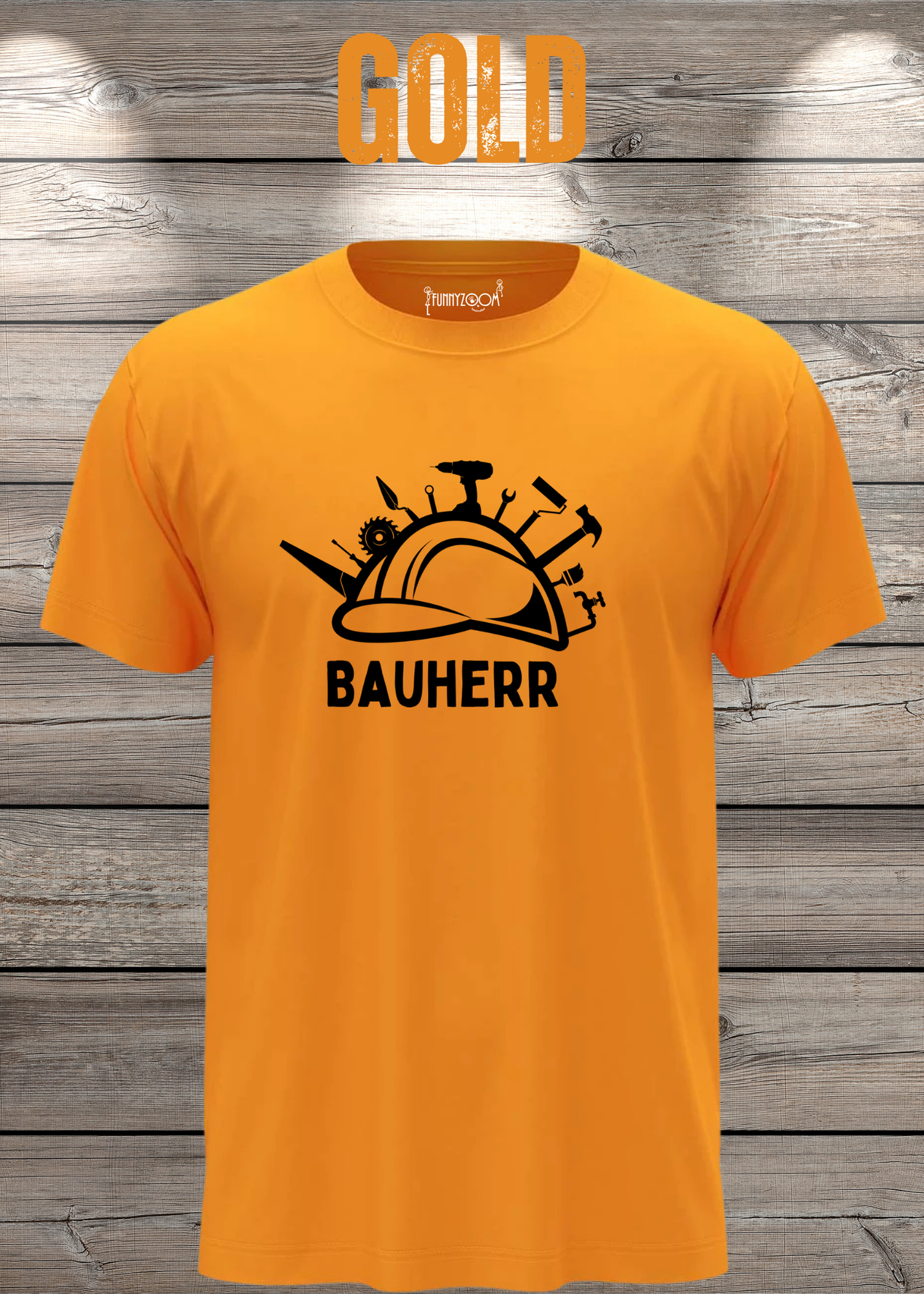 Herren T-Shirt Bauherr Geschenkidee für Hausbesitzer Witziges T-Shirt mit Spruch Lustiges Freizeit T-Shirt Haus bauen