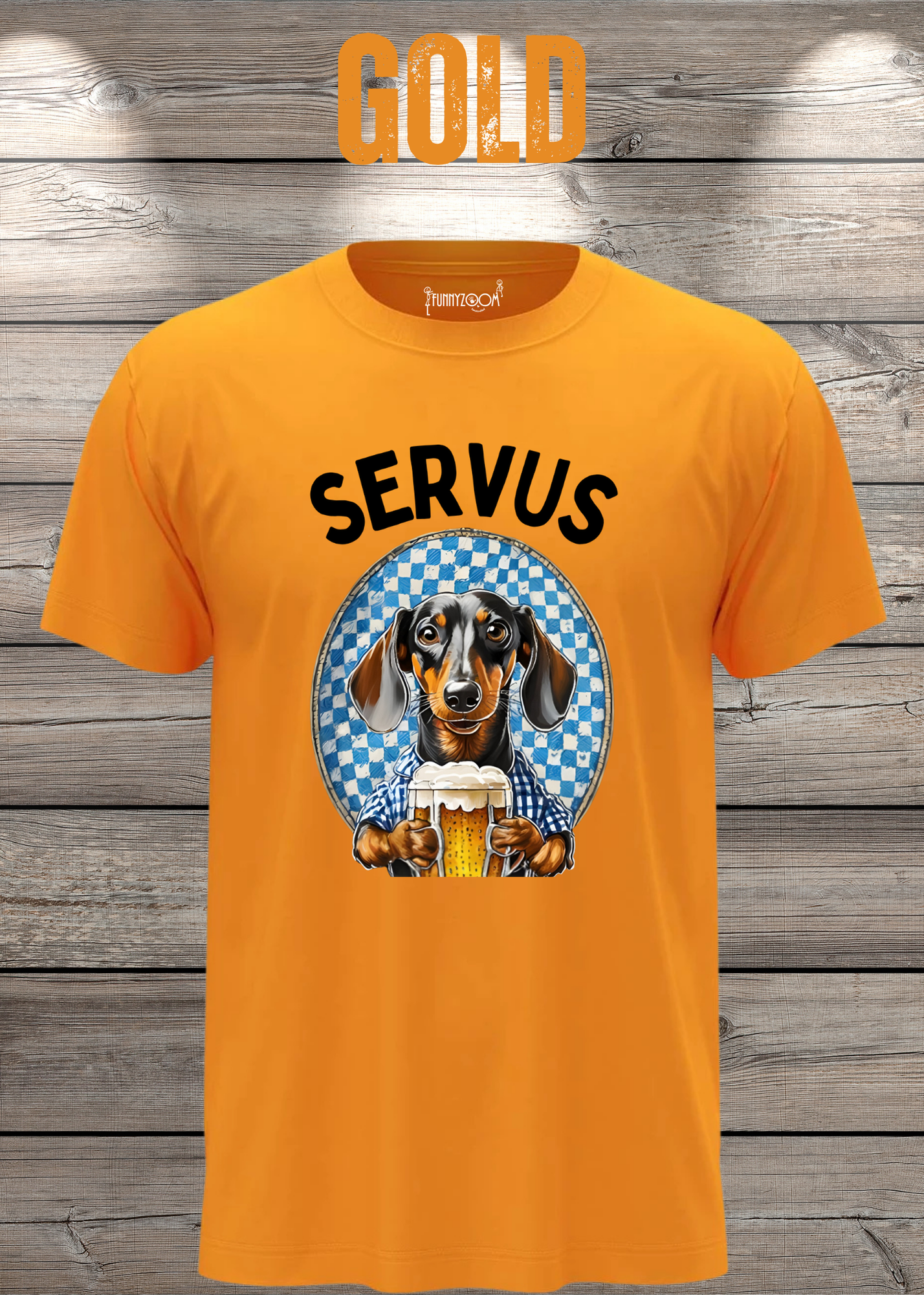 Servus Dackel Bayern Bier T-Shirt - Witzige Geschenkidee Unisex