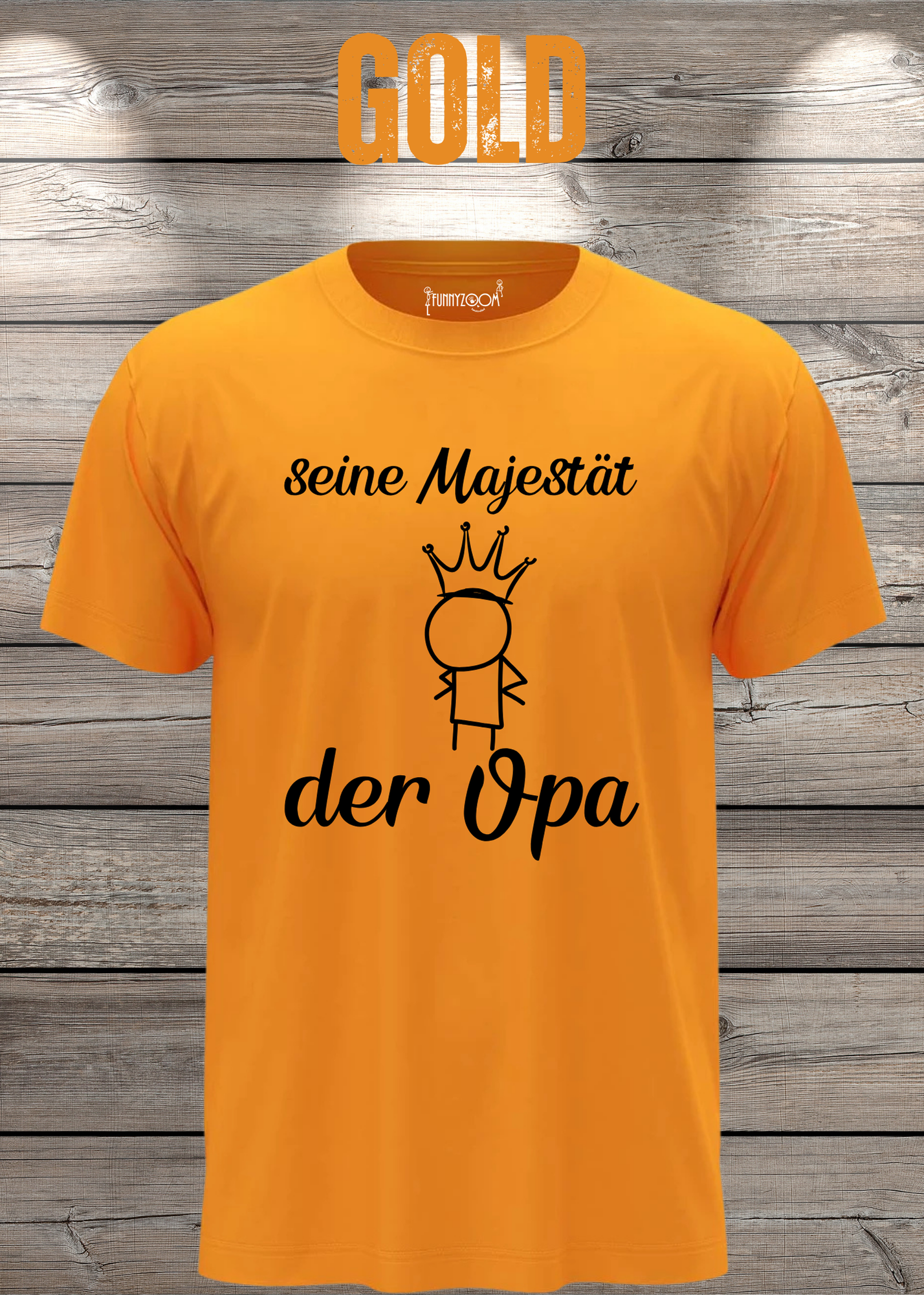 Herren T-Shirt Seine Majestät der Opa - Geburtstagsgeschenk für Opas - Lustiges Geschenk mit Spruch