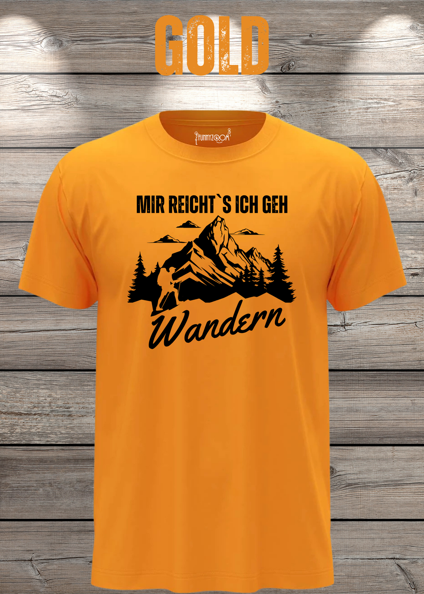 T-Shirt 'Mir reichts ich geh wandern!' - Witziges Wanderer Geschenk Unisex