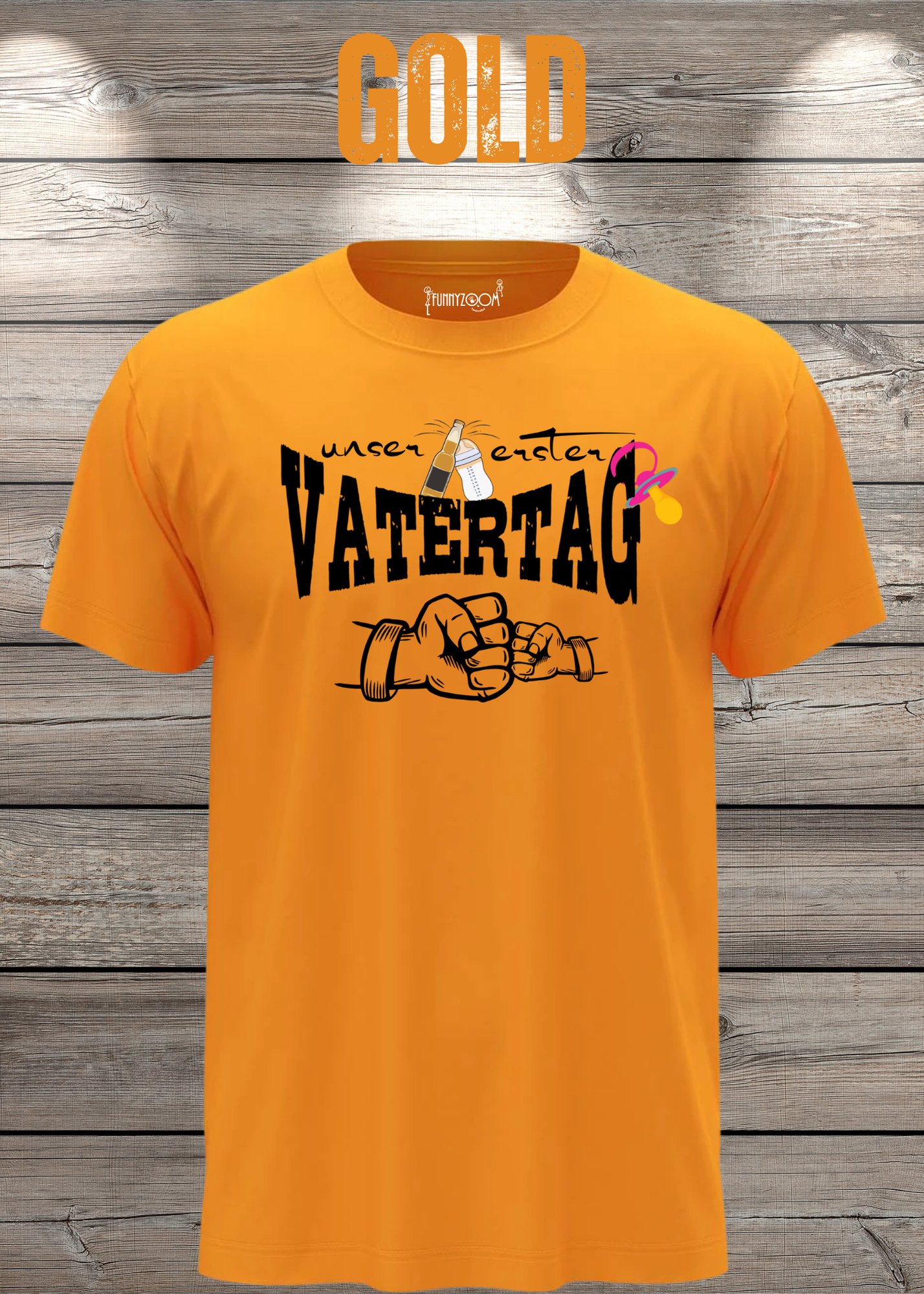 Herren T-Shirt für Papas mit Mädels Unser erster Vatertag Partnerschirt Vater Tochter T-Shirt Geschenkidee Witziges Papa T-Shirt