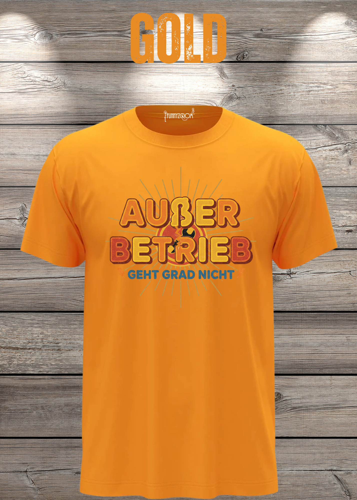 T-Shirt 'Außer Betrieb' - Witziges Spruch-Shirt für Ruhesuchende