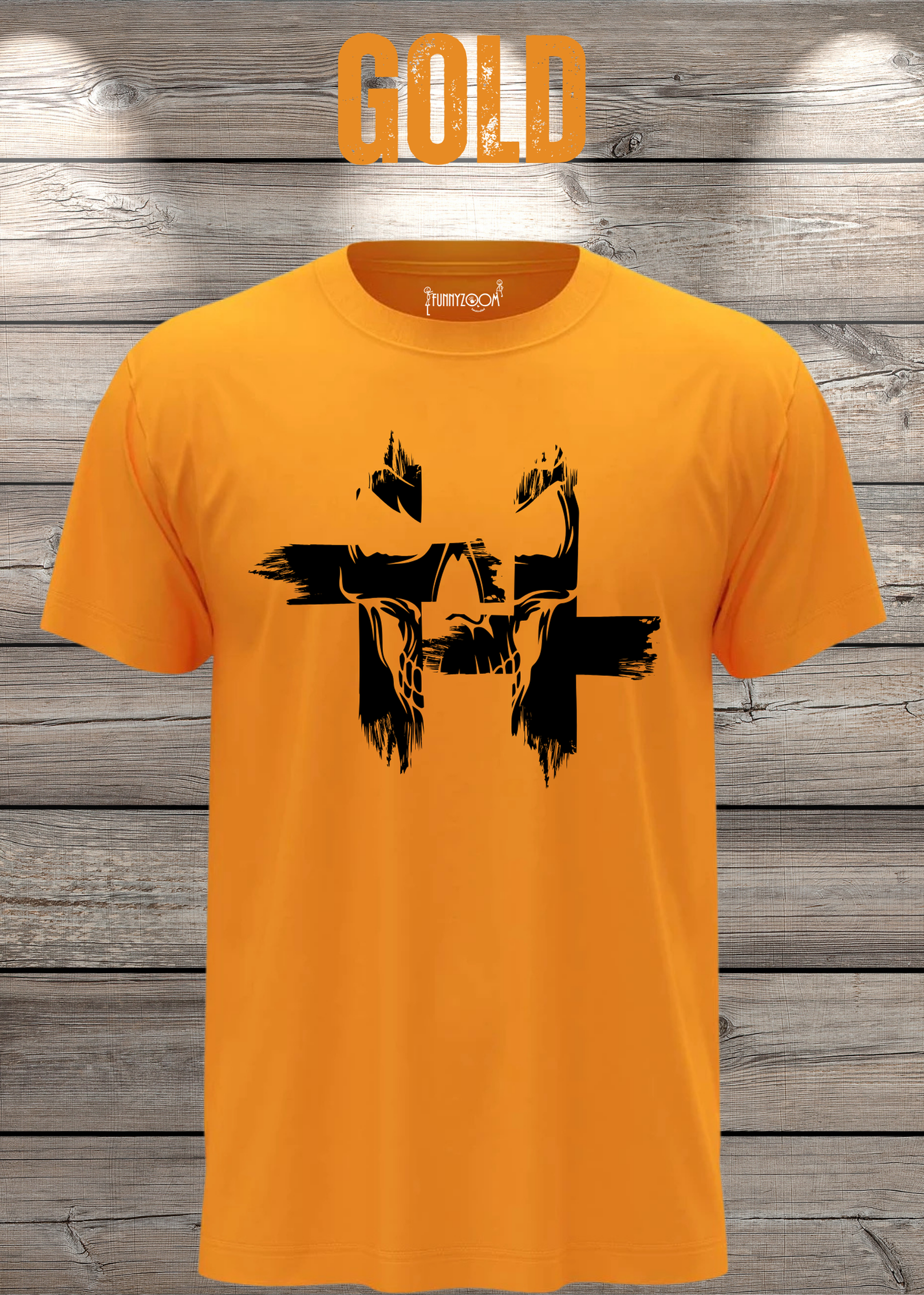 T-Shirt Kreuz Skull Totenkopf - Gothic Geschenkidee Rock Metal Style