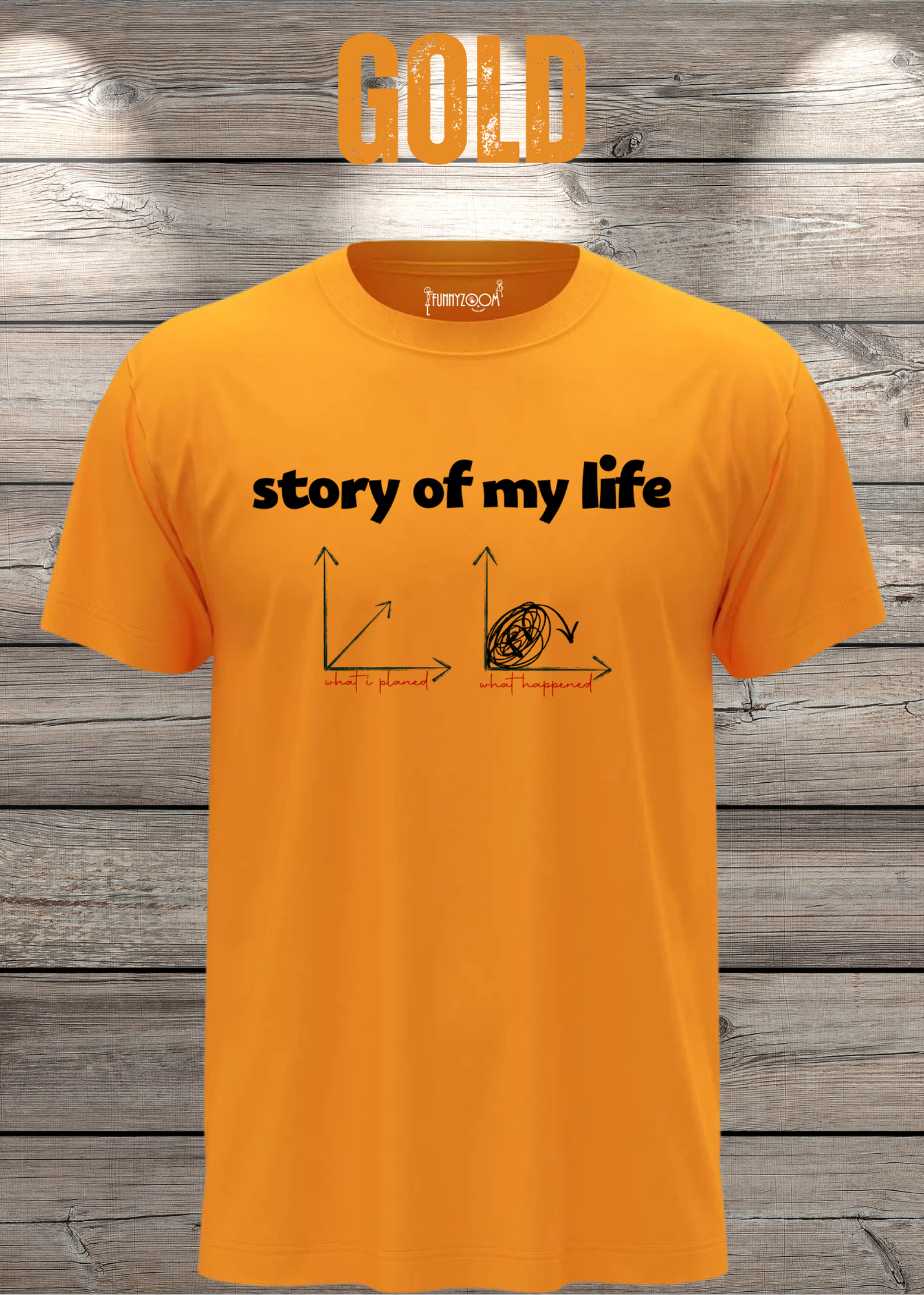 T-Shirt Story of my life Witziges T-Shirt mit Diagramm Geschenkidee Unisex