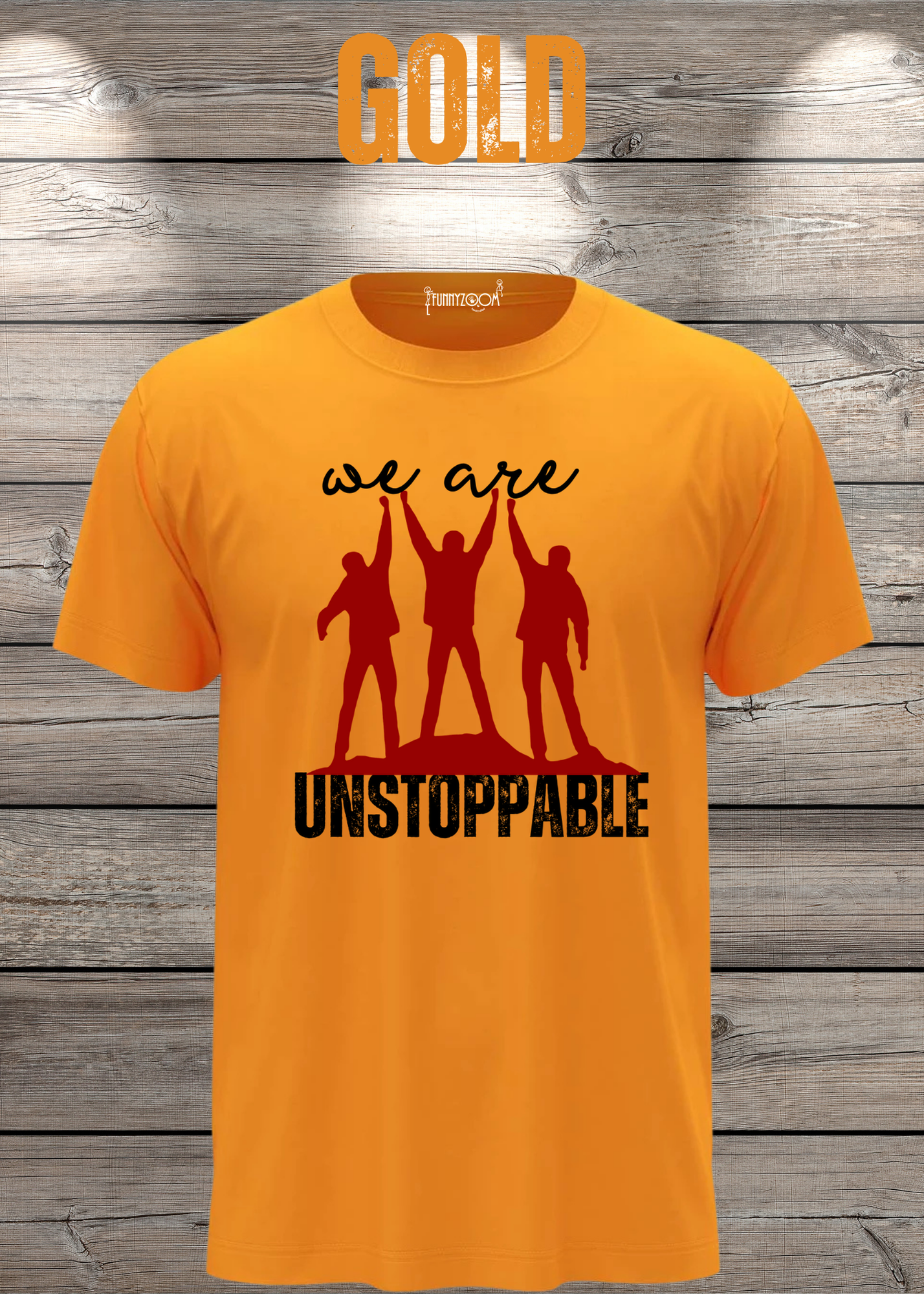 T-Shirt 'We are unstoppable' - Motivations Team-Shirt für Unaufhaltsame
