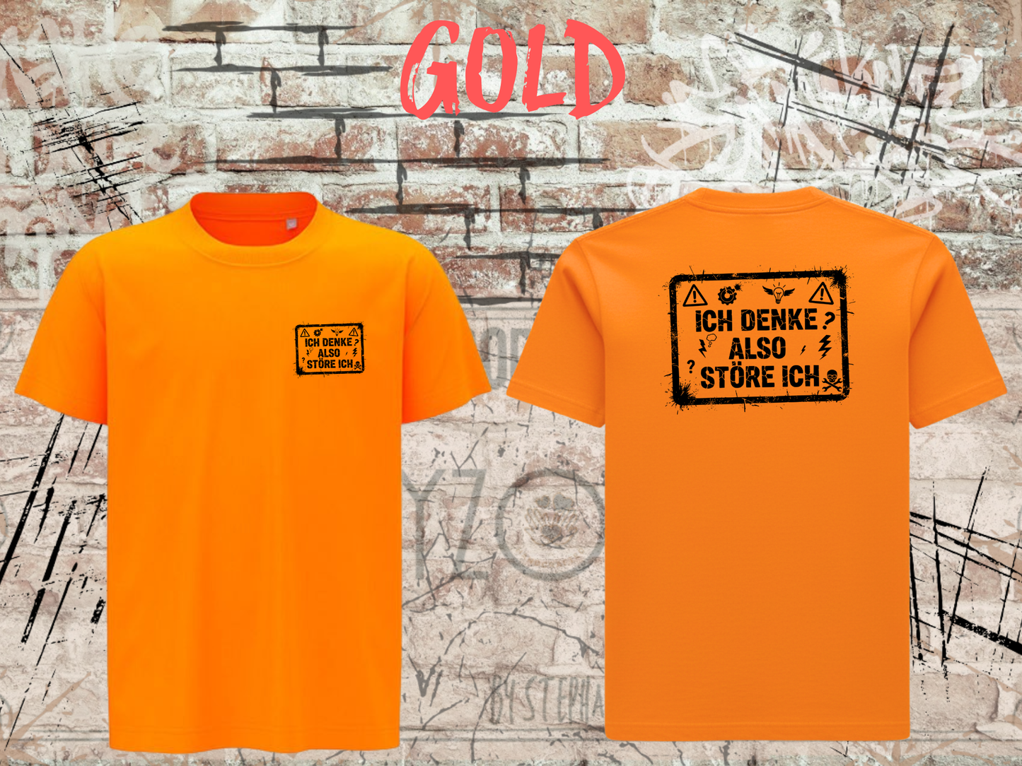 Unisex T-Shirt ich denke, also störe ich