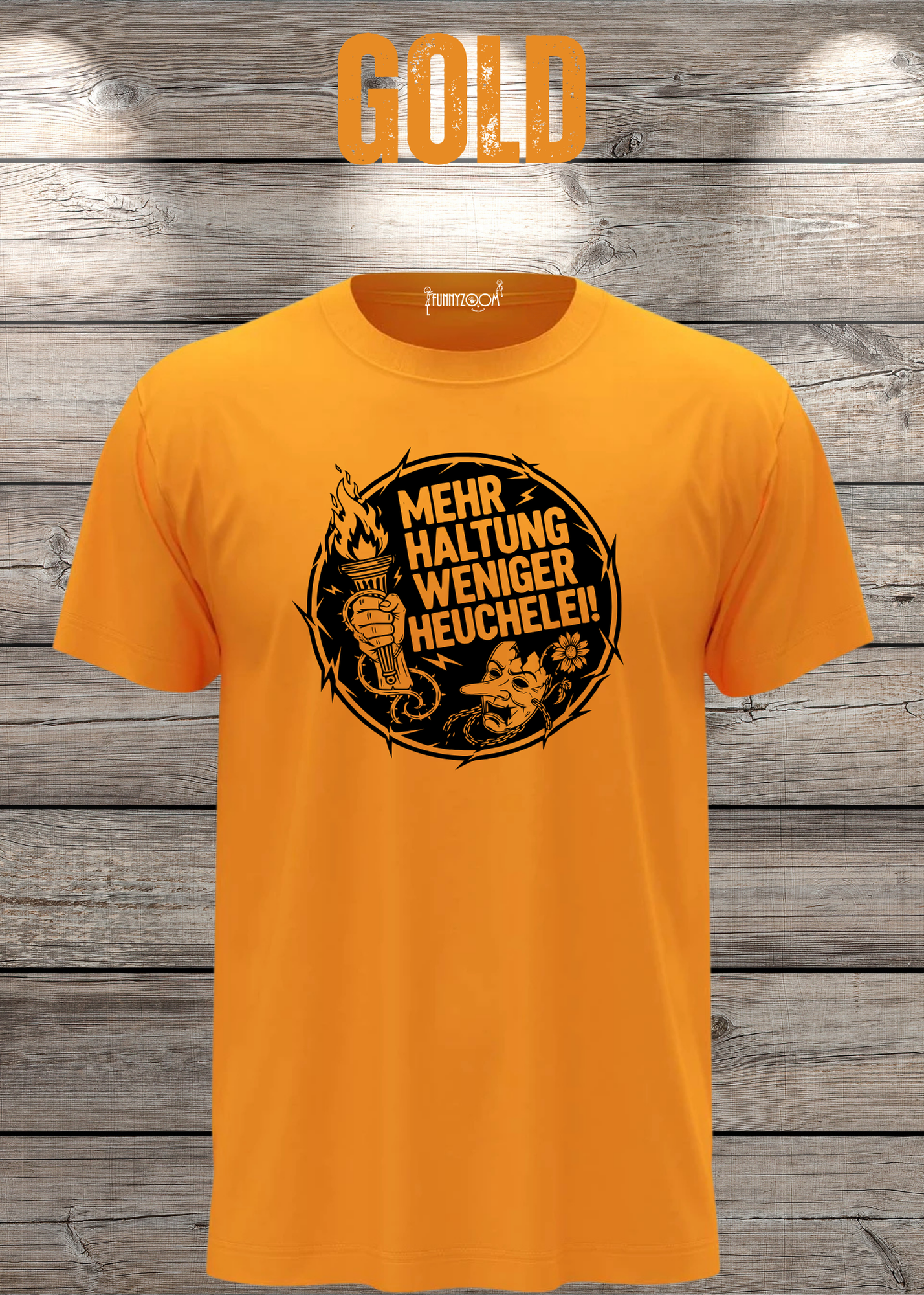 Unisex T-Shirt Mehr Haltung weniger Heuchelei