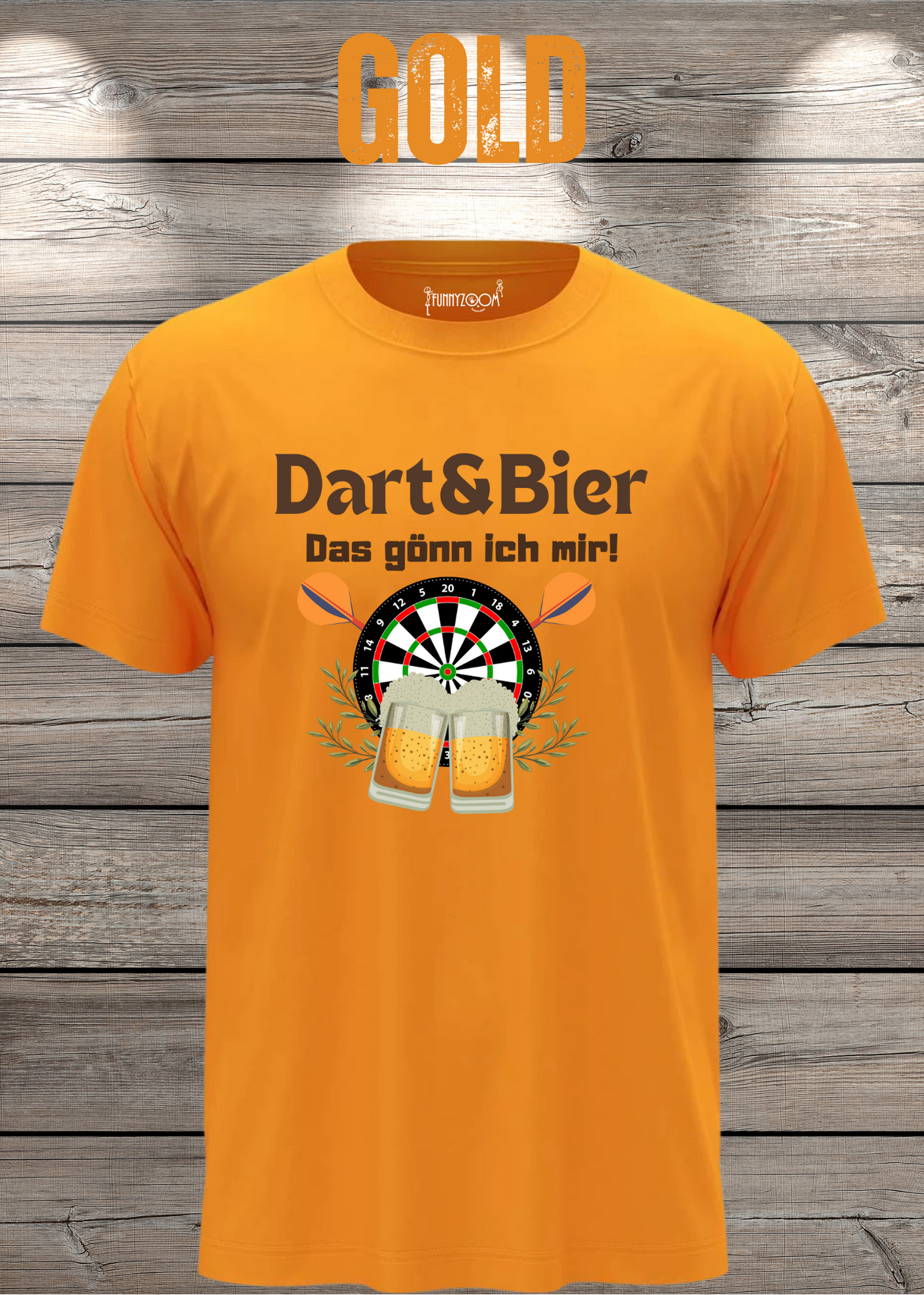 T-Shirt Dart & Bier das Gönn ich mir Witziges T-Shirt mit Spruch Geschenkidee Unisex