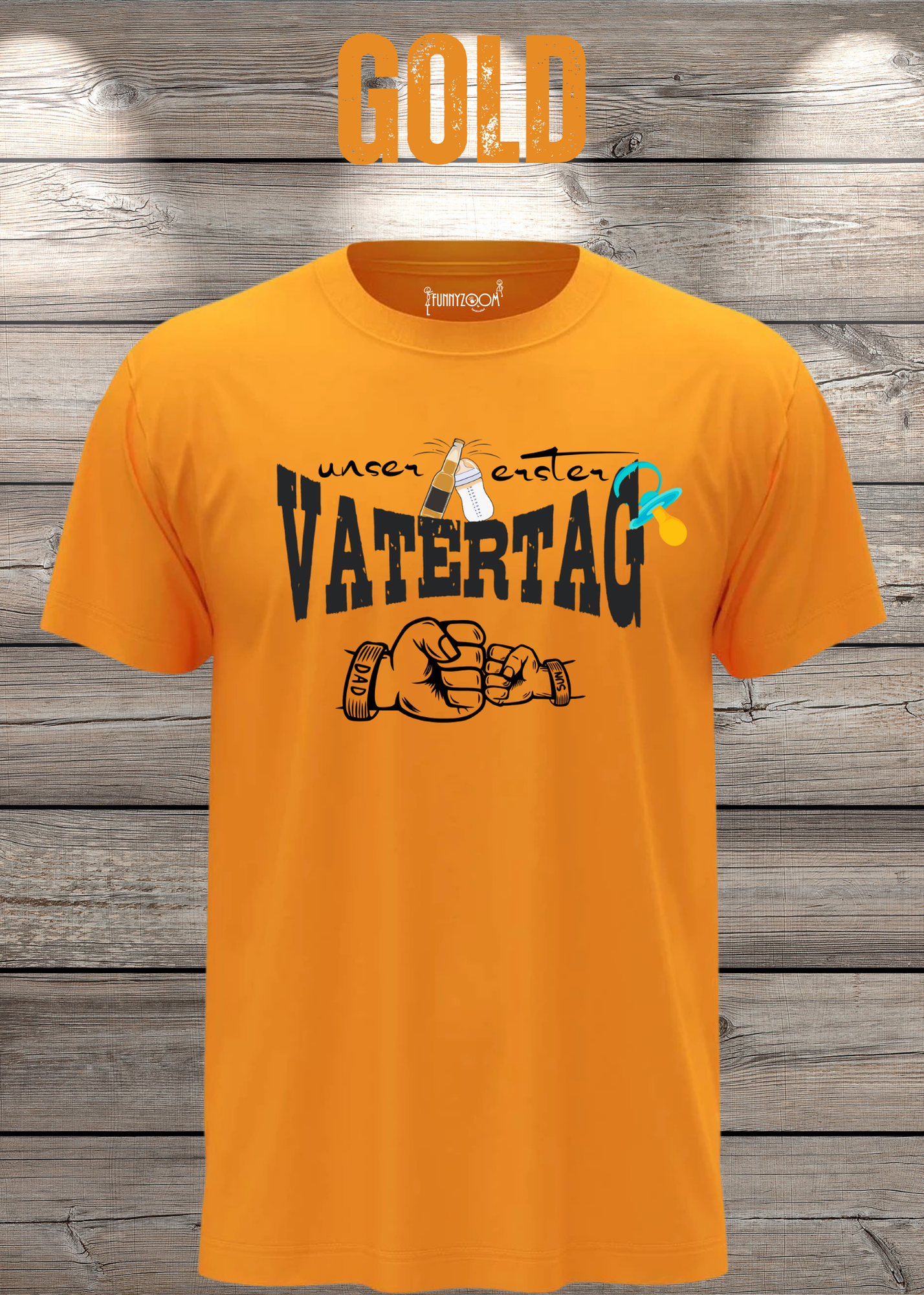 Herren T-Shirt für Papas mit Jungs Unser erster Vatertag Partnerschirt Vater Sohn T-Shirt Geschenkidee Witziges Papa T-Shirt