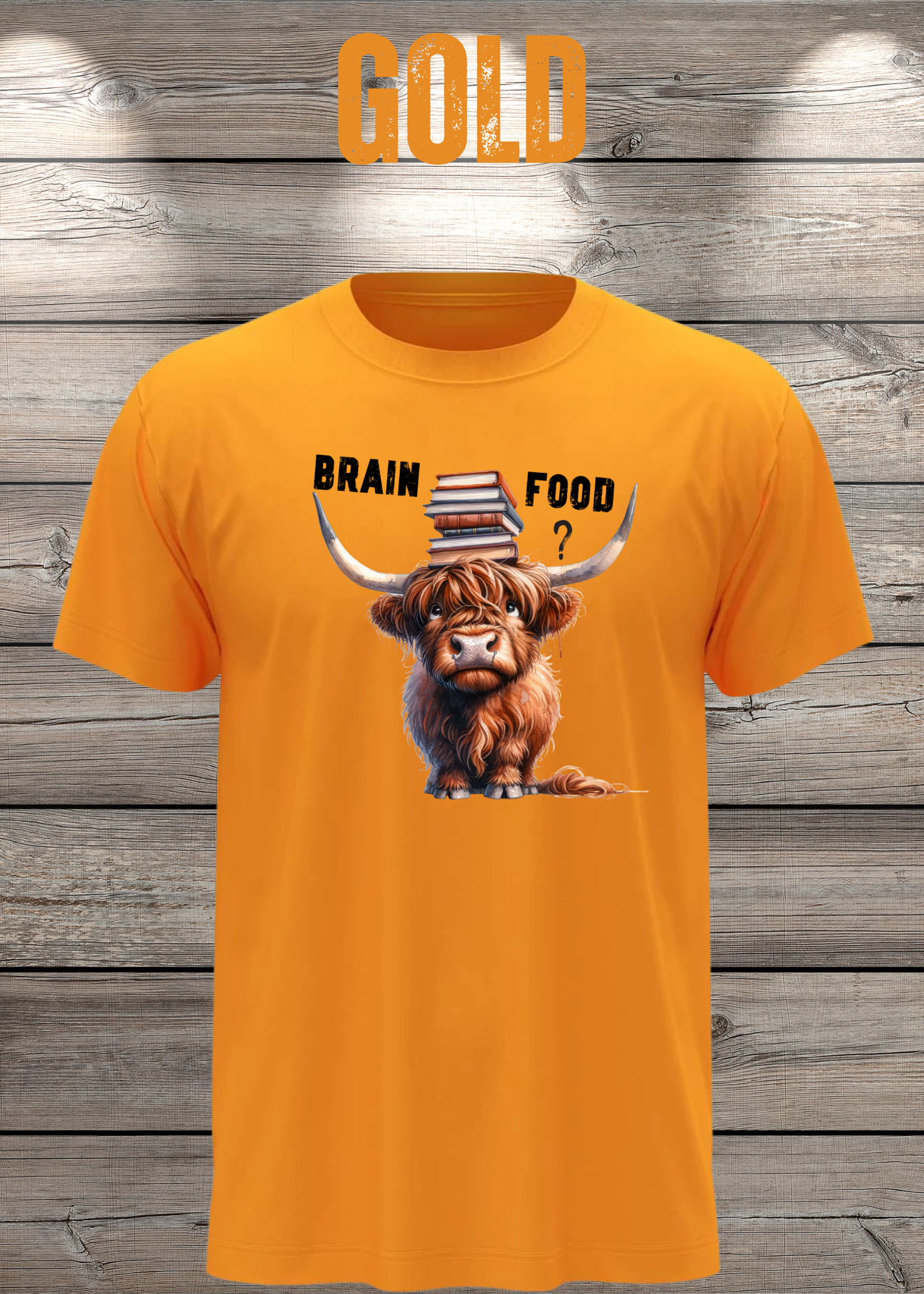 Highland Kuh Unisex T-Shirt Brain food?