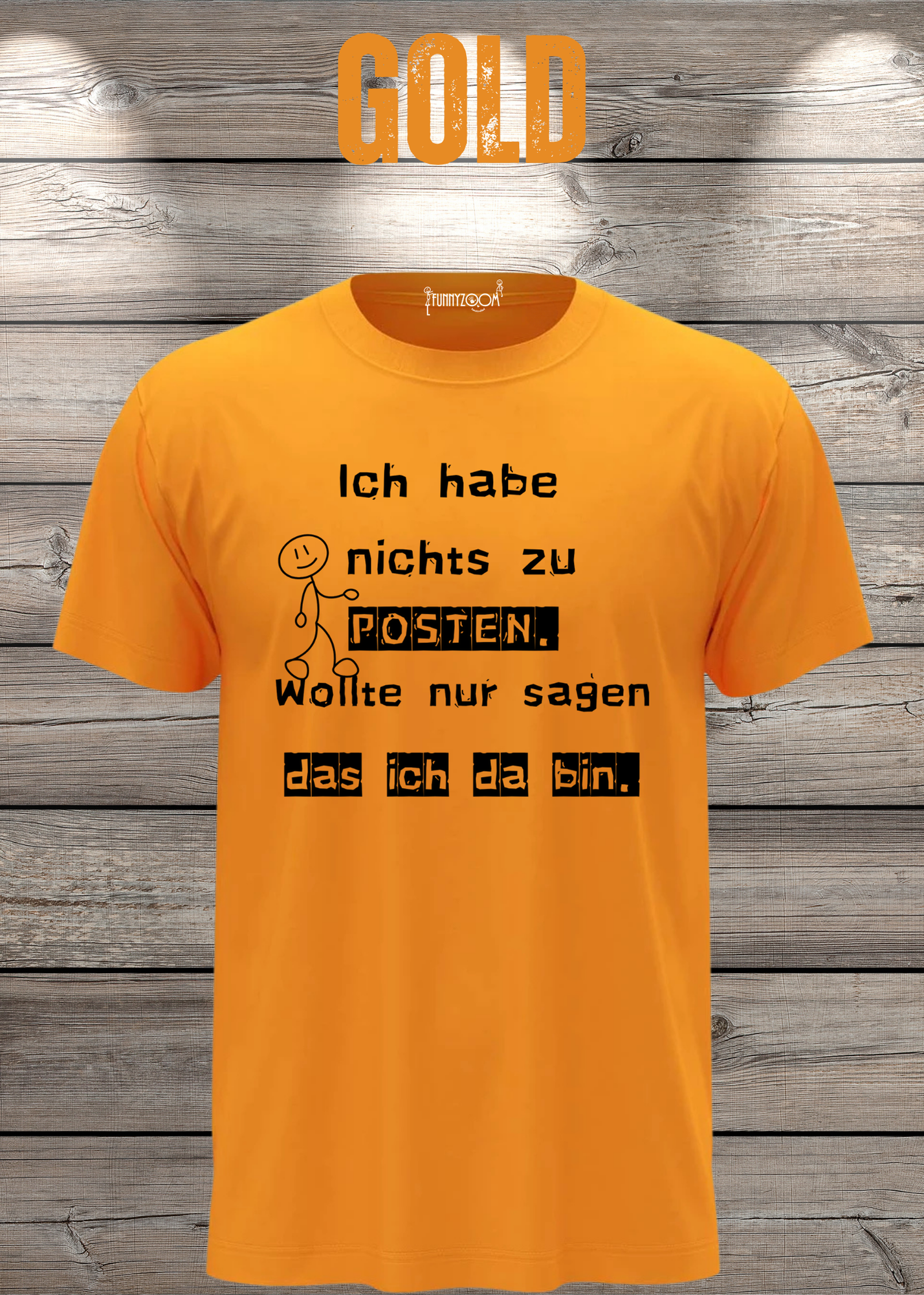 T-Shirt 'Ich habe nichts zu posten wollte nur sagen das ich da bin' - Social Media Humor