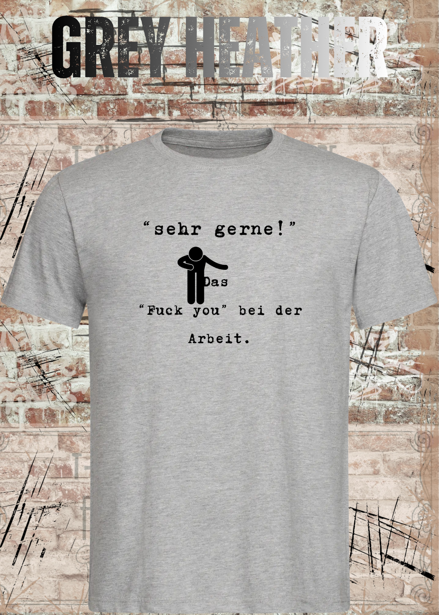 Sehr gerne! Das Fuck you bei der Arbeit! Das höfliche Büro-Statement | Lustiges Arbeit Humor T-Shirt Unisex