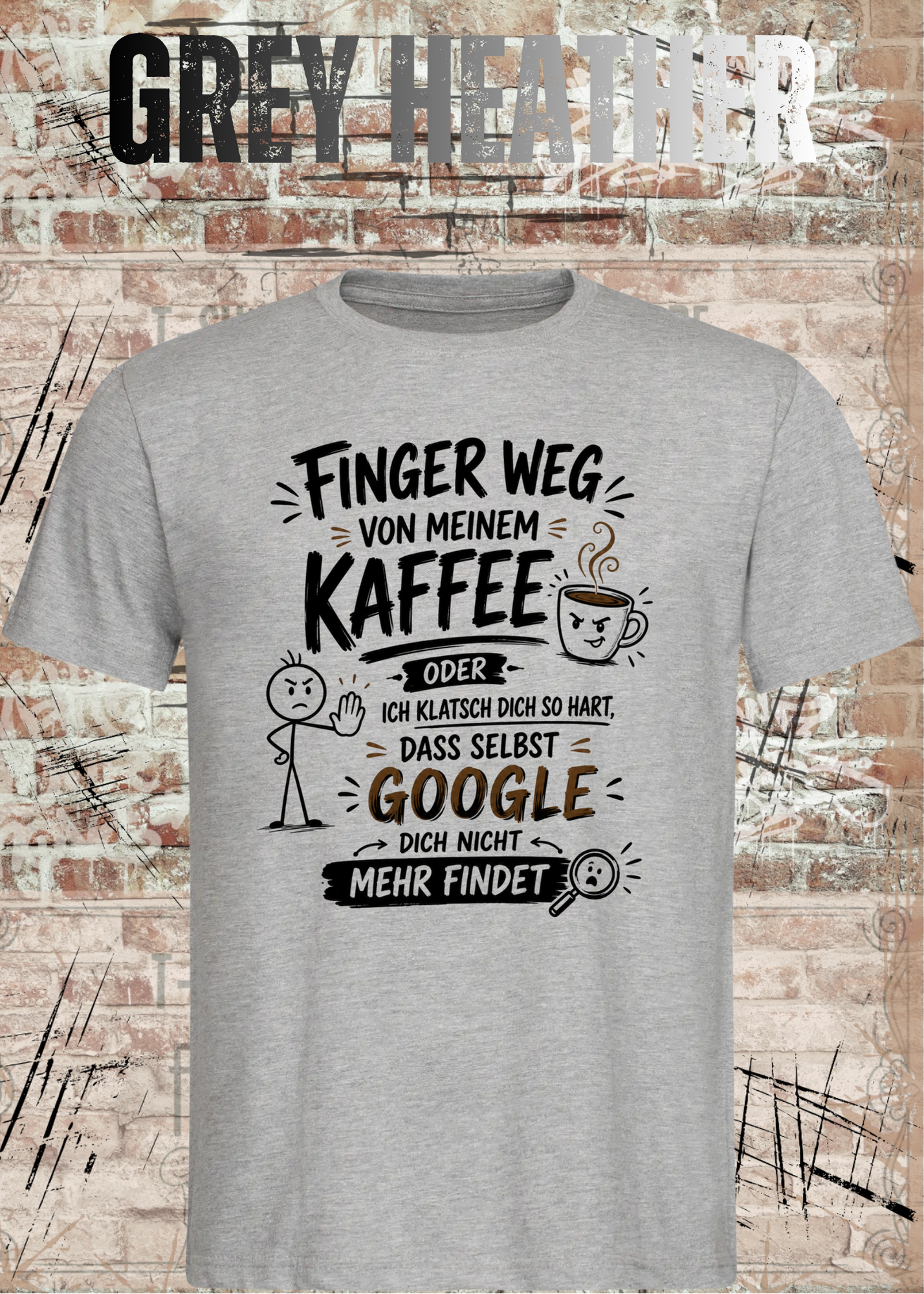 Finger weg von meinem Kaffee – Lustiges Unisex T-Shirt