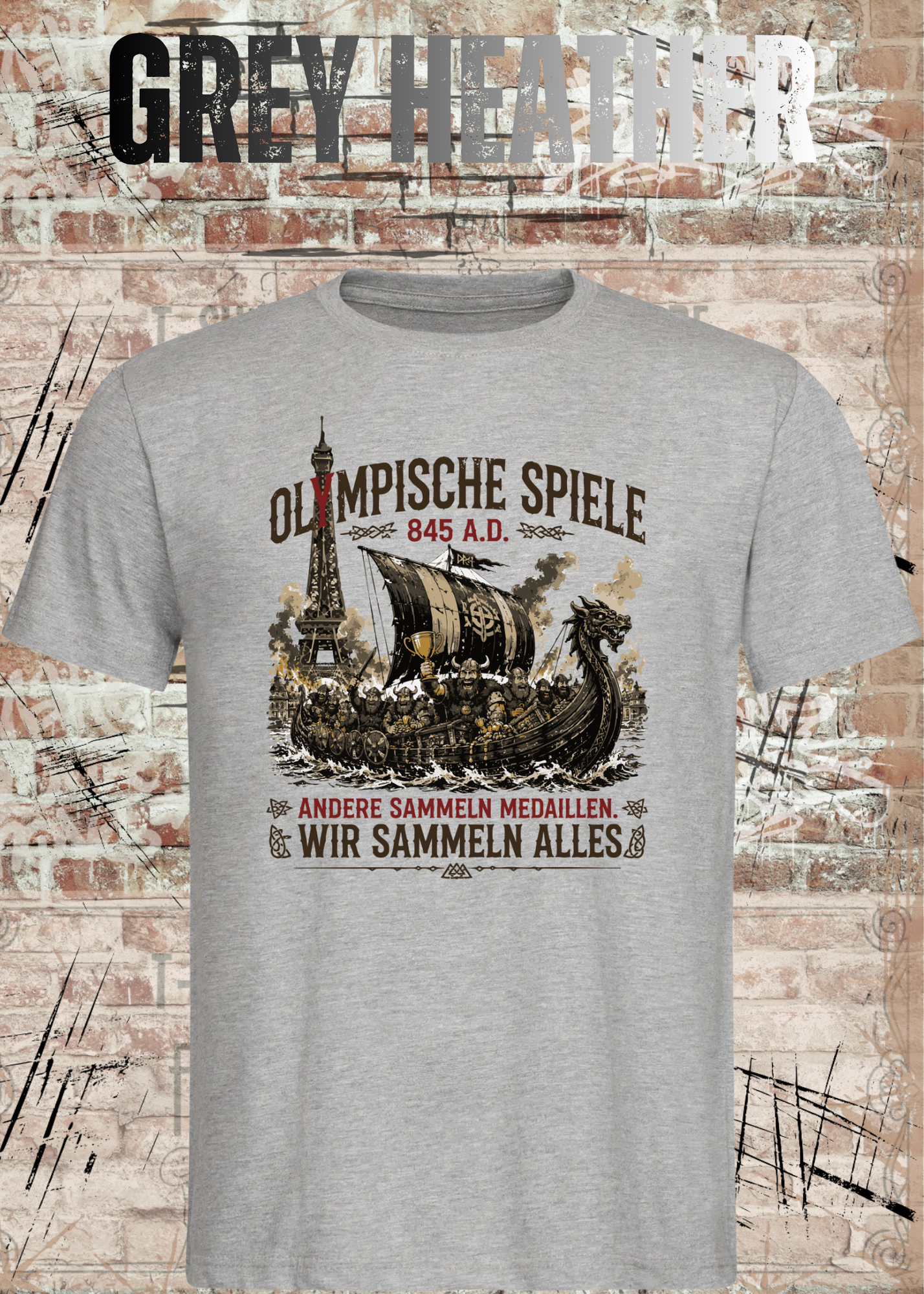 Olympische Spiele 845 A.D. Wikinger T-Shirt – Andere sammeln Medaillen wir sammeln alles Unisex