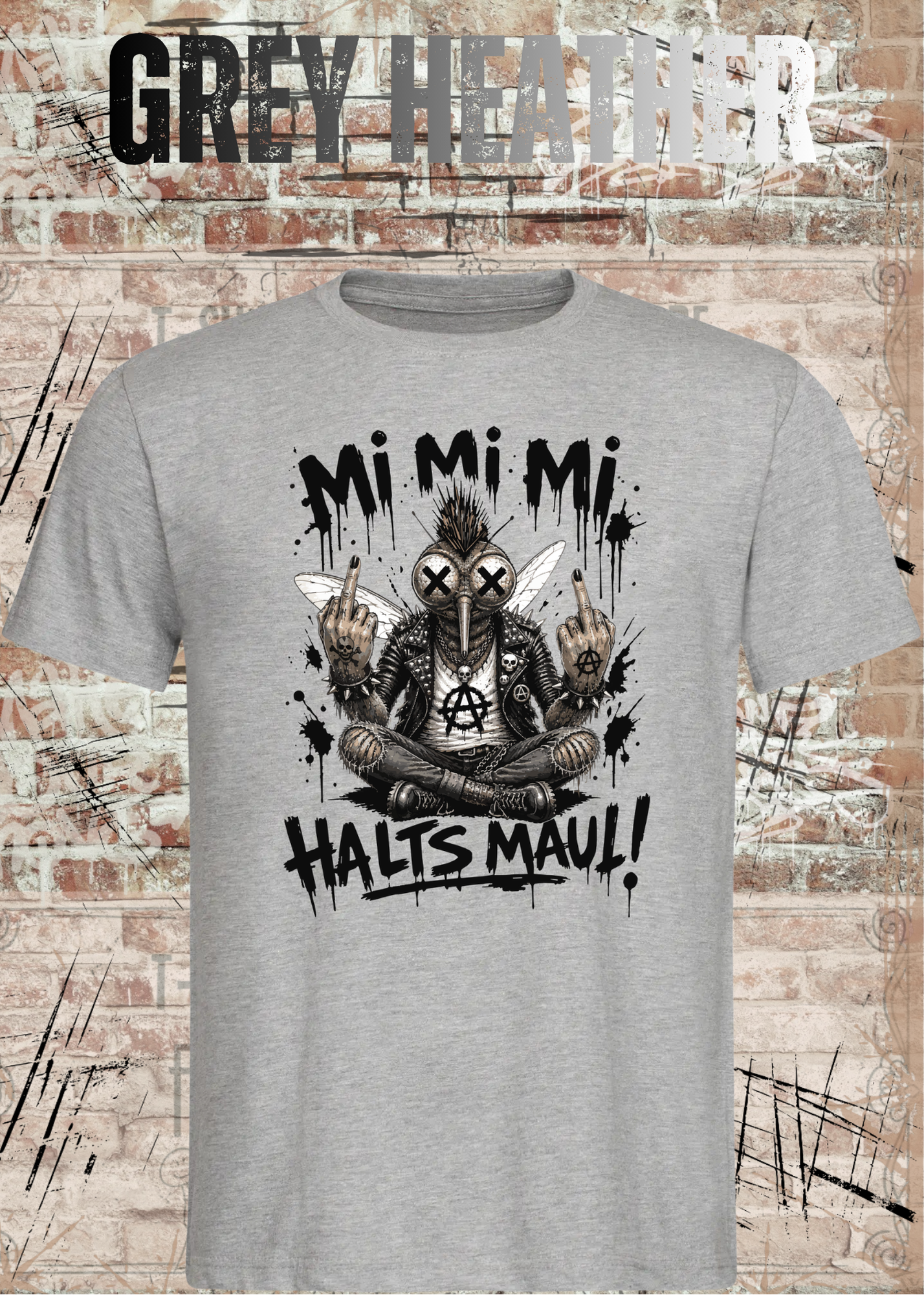 Stech-Mücke Manni T-Shirt – Mi Mi Mi Halt’s Maul Punk Shirt