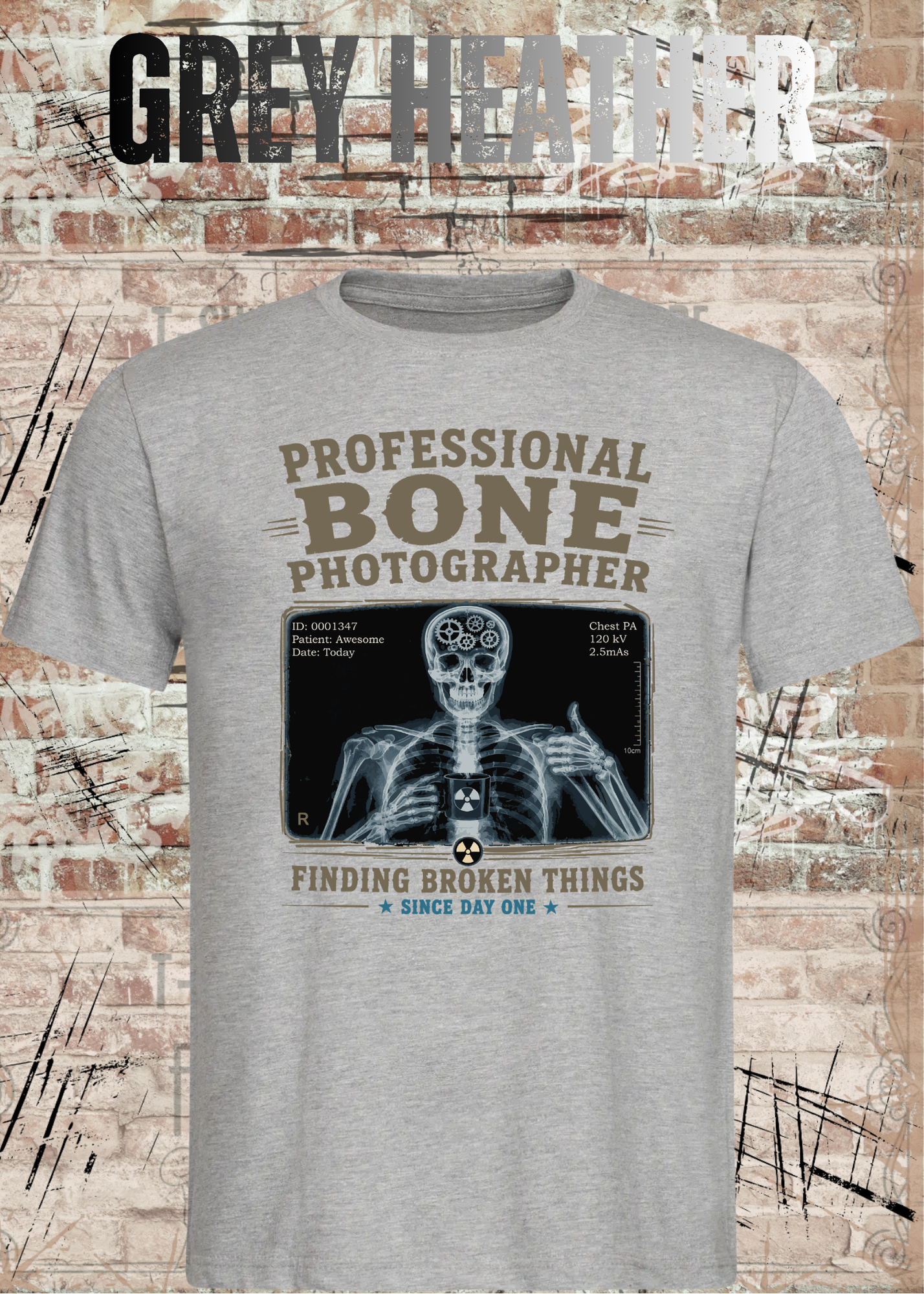 Professional Bone Photographer T-Shirt – Lustiges Radiologie Shirt für Röntgen & Krankenhaus
