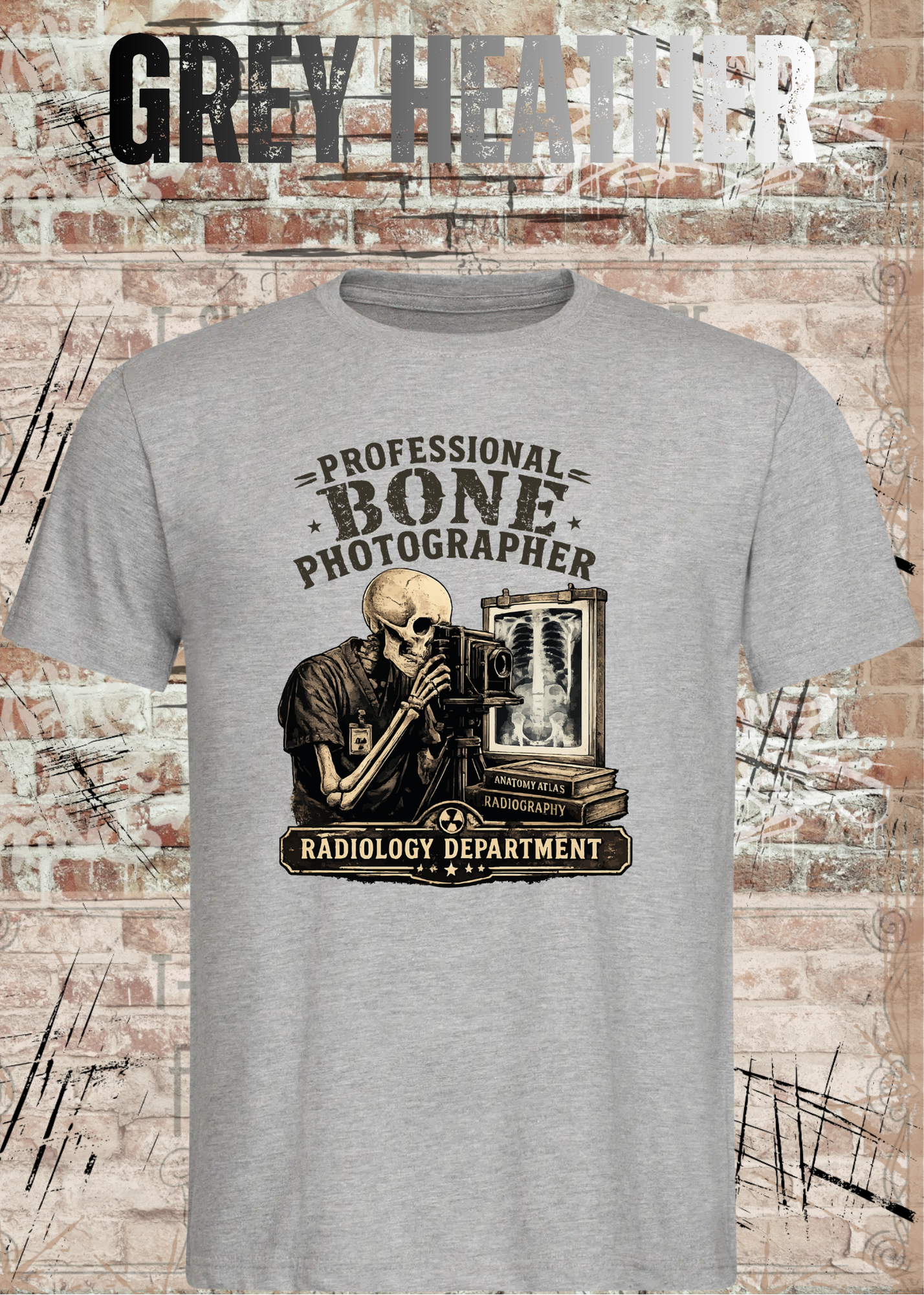 Professional Bone Photographer T-Shirt – Radiology Department Shirt für Röntgen & Klinik