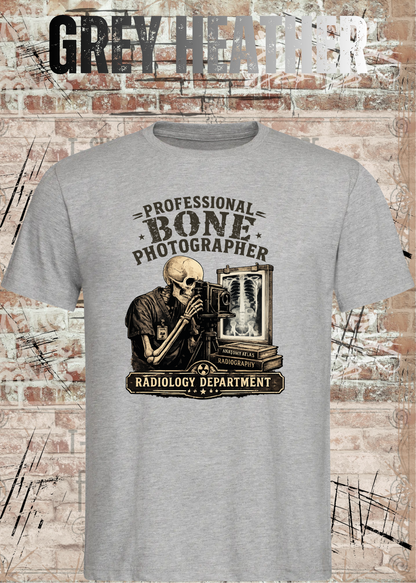 Professional Bone Photographer T-Shirt – Radiology Department Shirt für Röntgen & Klinik