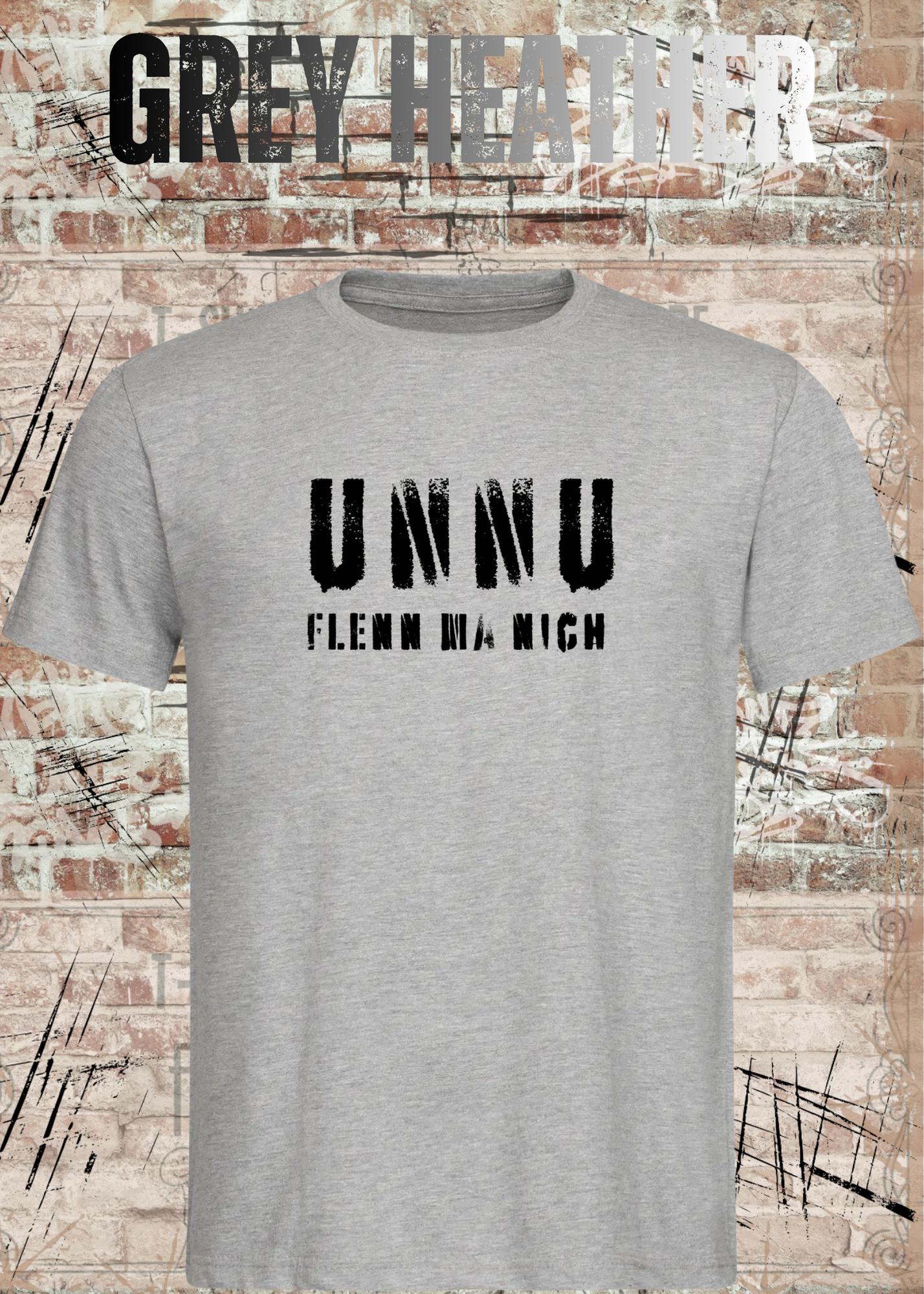 Unnu flenn ma nich! – Sächsisches Unisex T-Shirt mit lustigem Dialekt Spruch