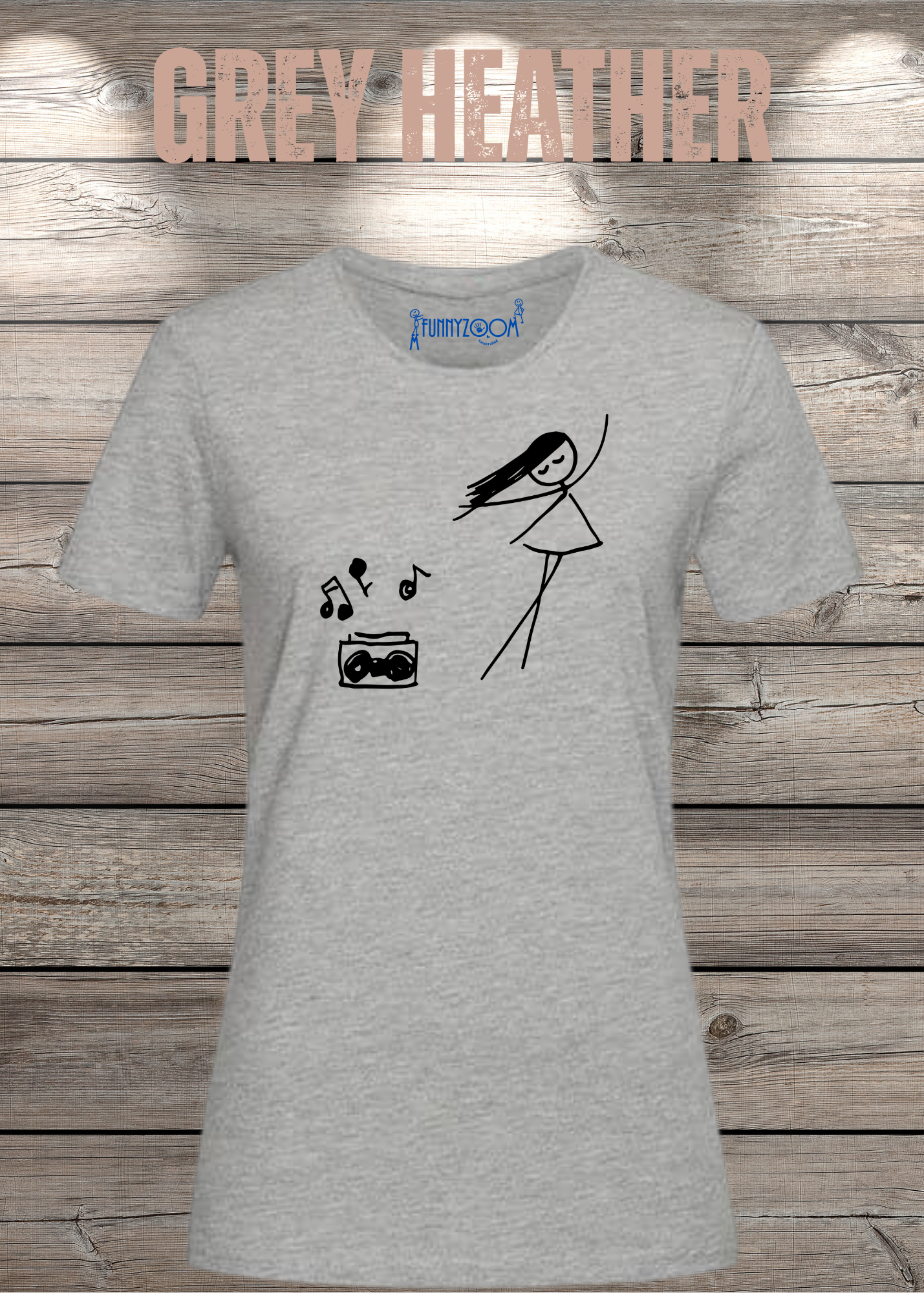 Damen T-Shirt Music for Life - T-Shirt Geschenkidee, lustiges T-Shirt, T-Shirt Musik, witziges T-Shirt, Freizeit T-Shirt Musik