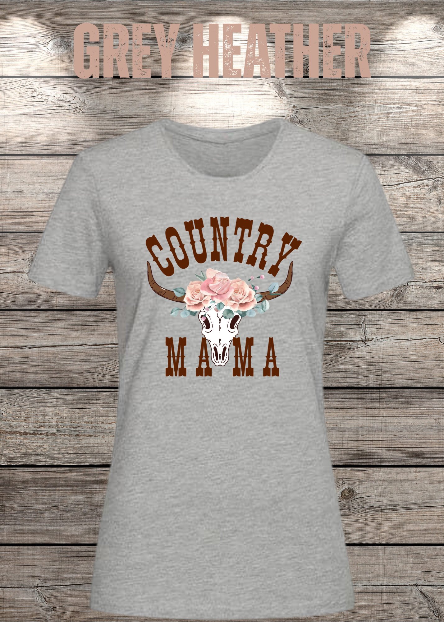 Country Mama T-Shirt - Freizeit Spruch Shirt für Damen